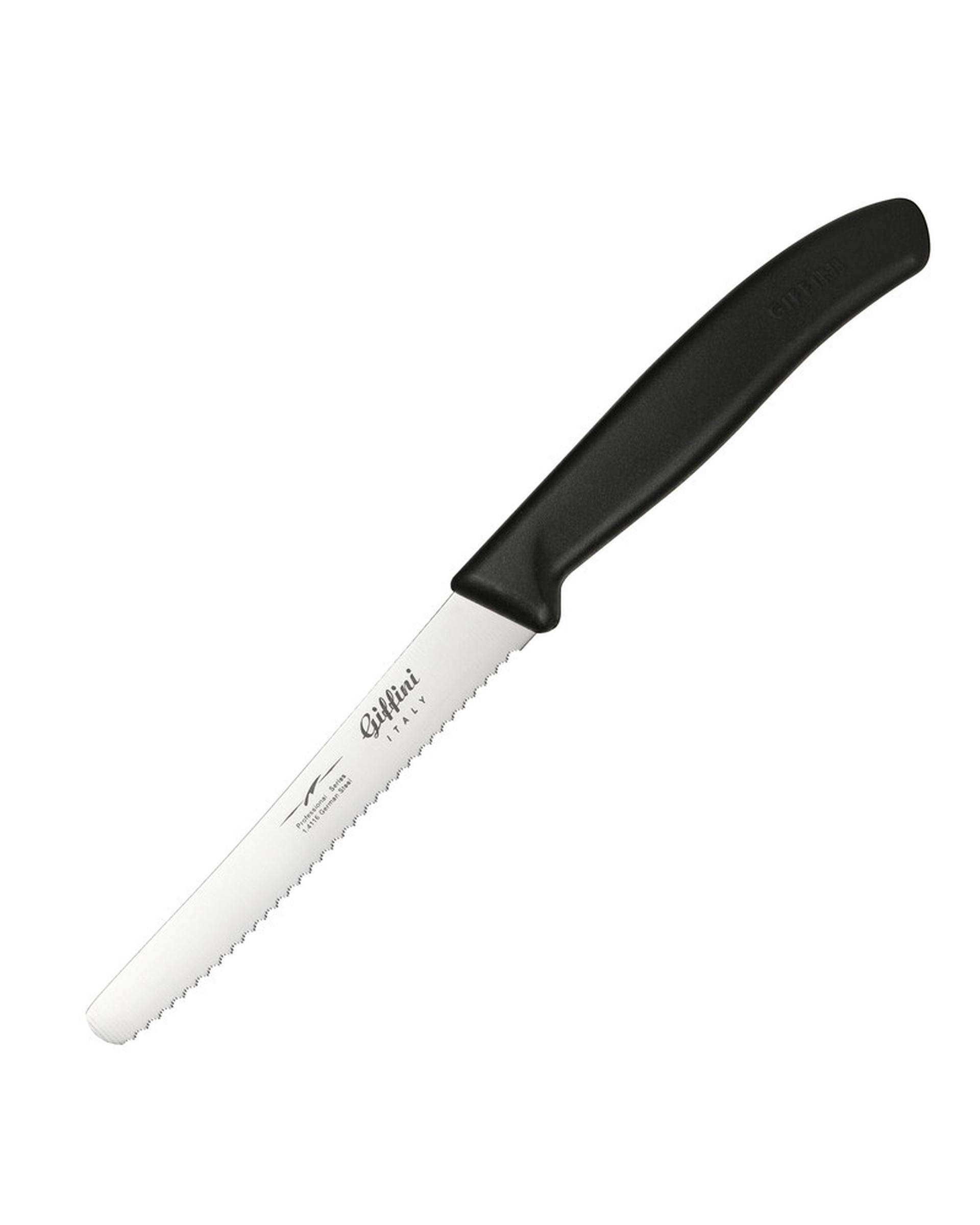 چاقو اره ای آشپزخانه مشکی جی فی نی GIFFINI کد G-R01
