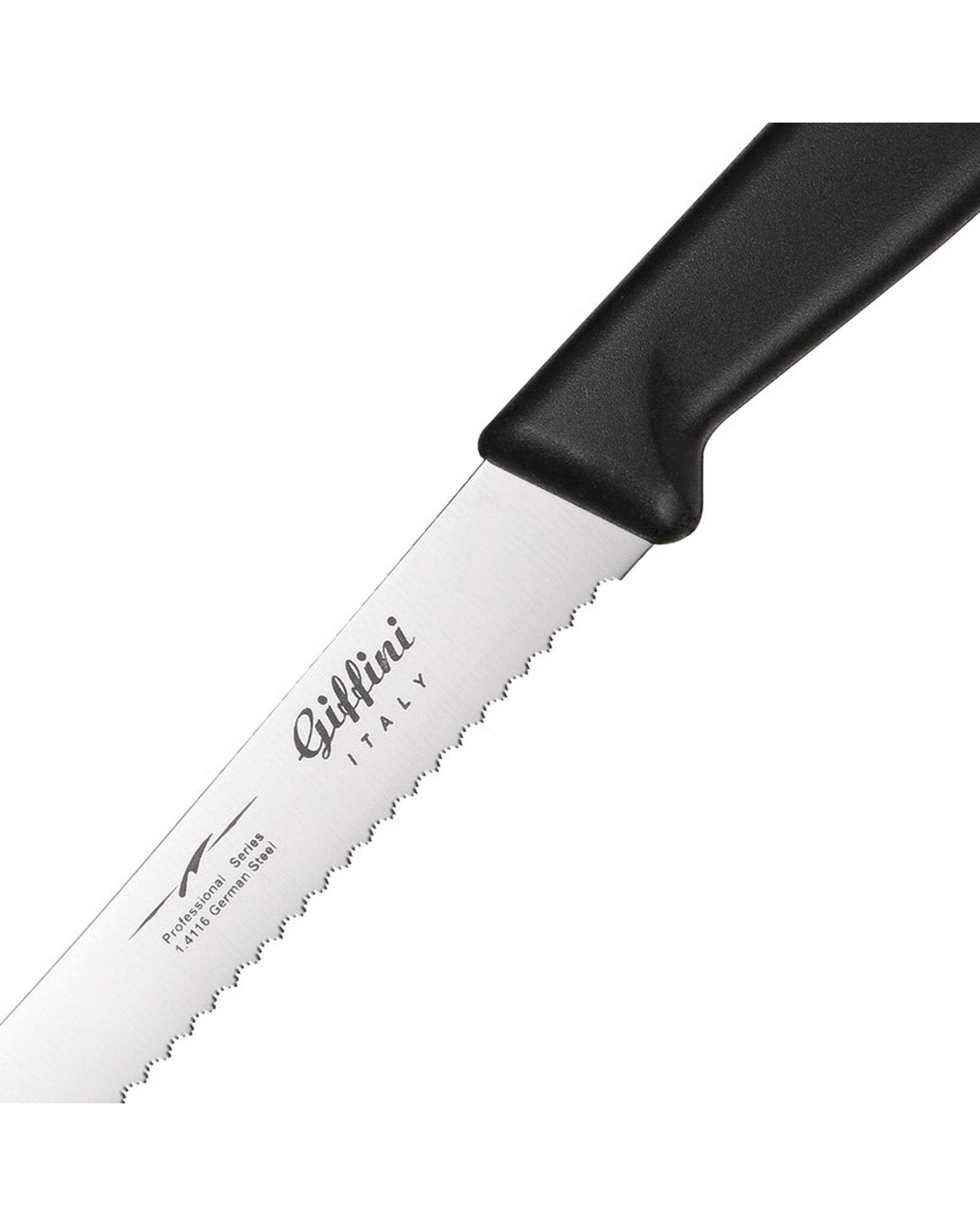 چاقو آشپزخانه مشکی جی فی نی GIFFINI کد G-02 بسته 2 عددی