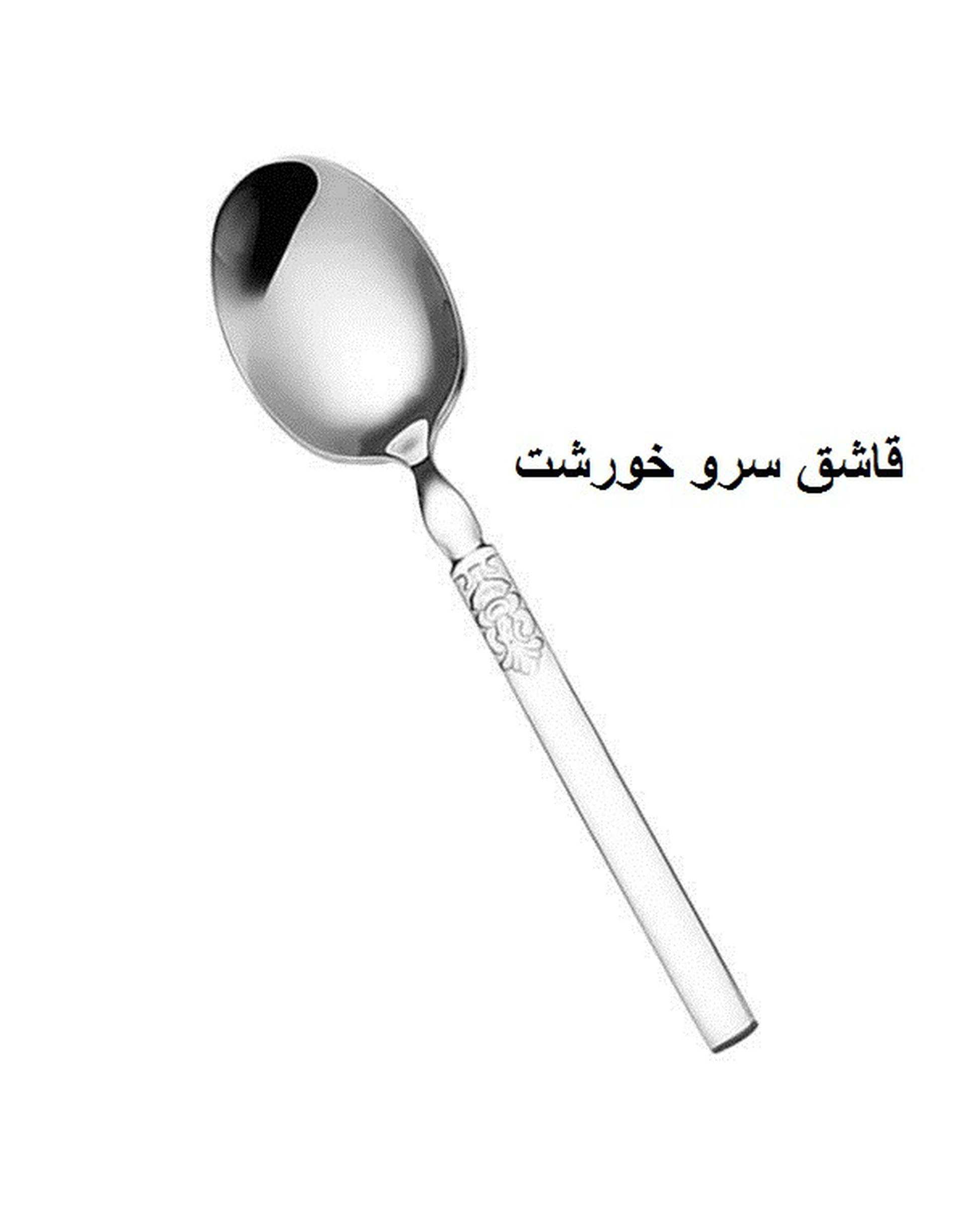 سرویس قاشق و چنگال 60 پارچه 8 نفره استیل جی فی نی GIFFINI مدل 55 لاکچری