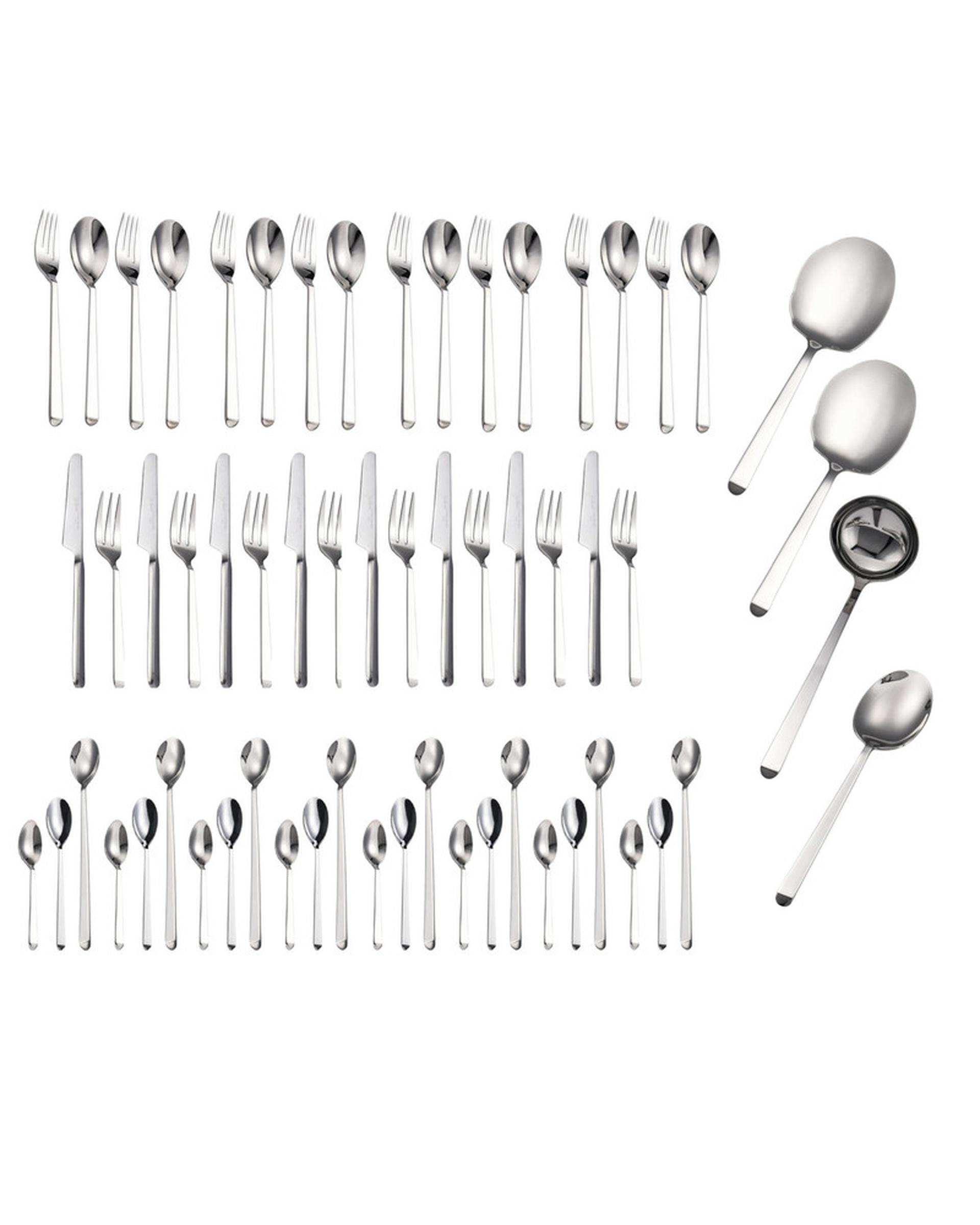سرویس قاشق و چنگال 60 پارچه 8 نفره استیل جی فی نی GIFFINI مدل 01