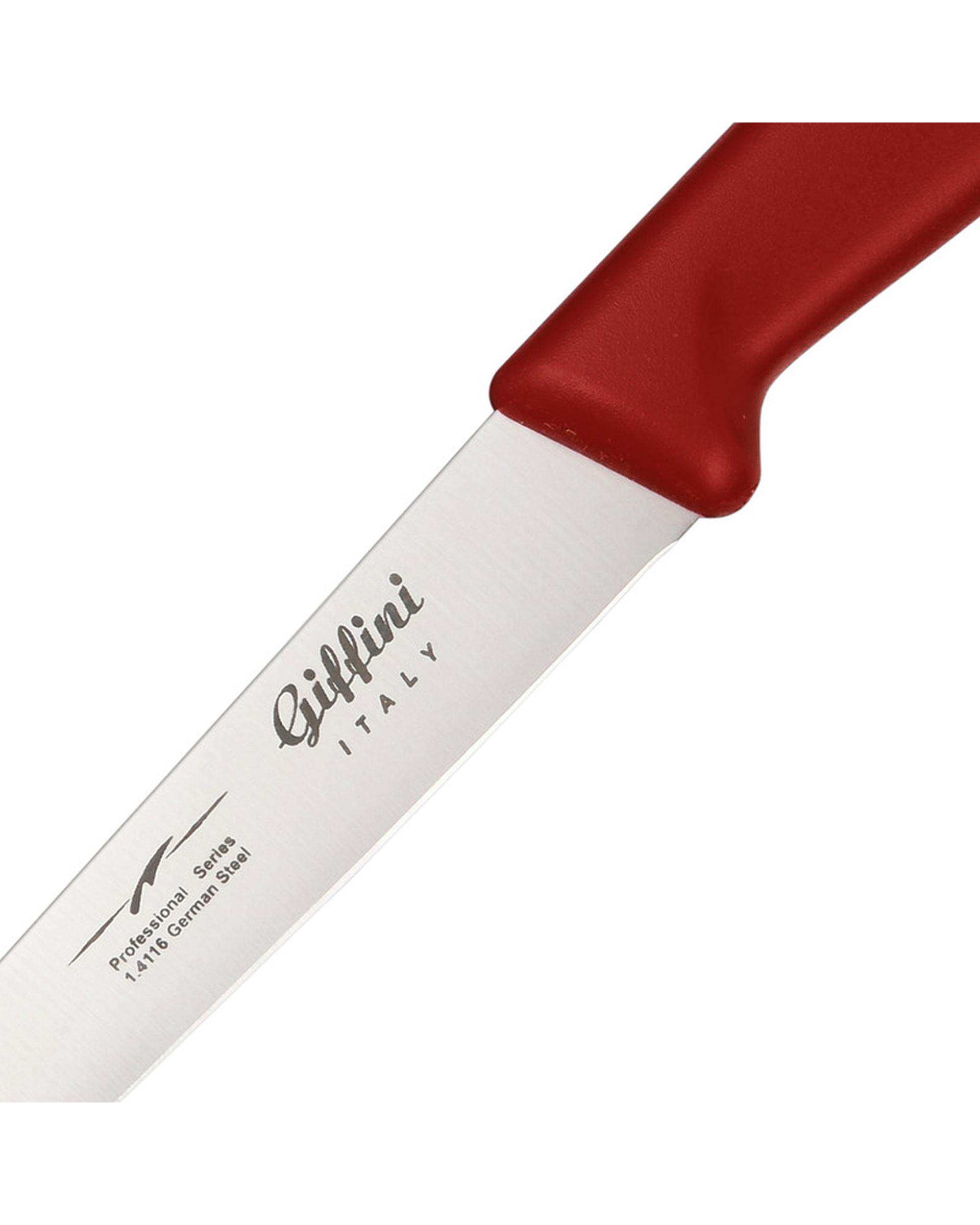 چاقو آشپزخانه قرمز مات جی فی نی GIFFINI کد G-B01