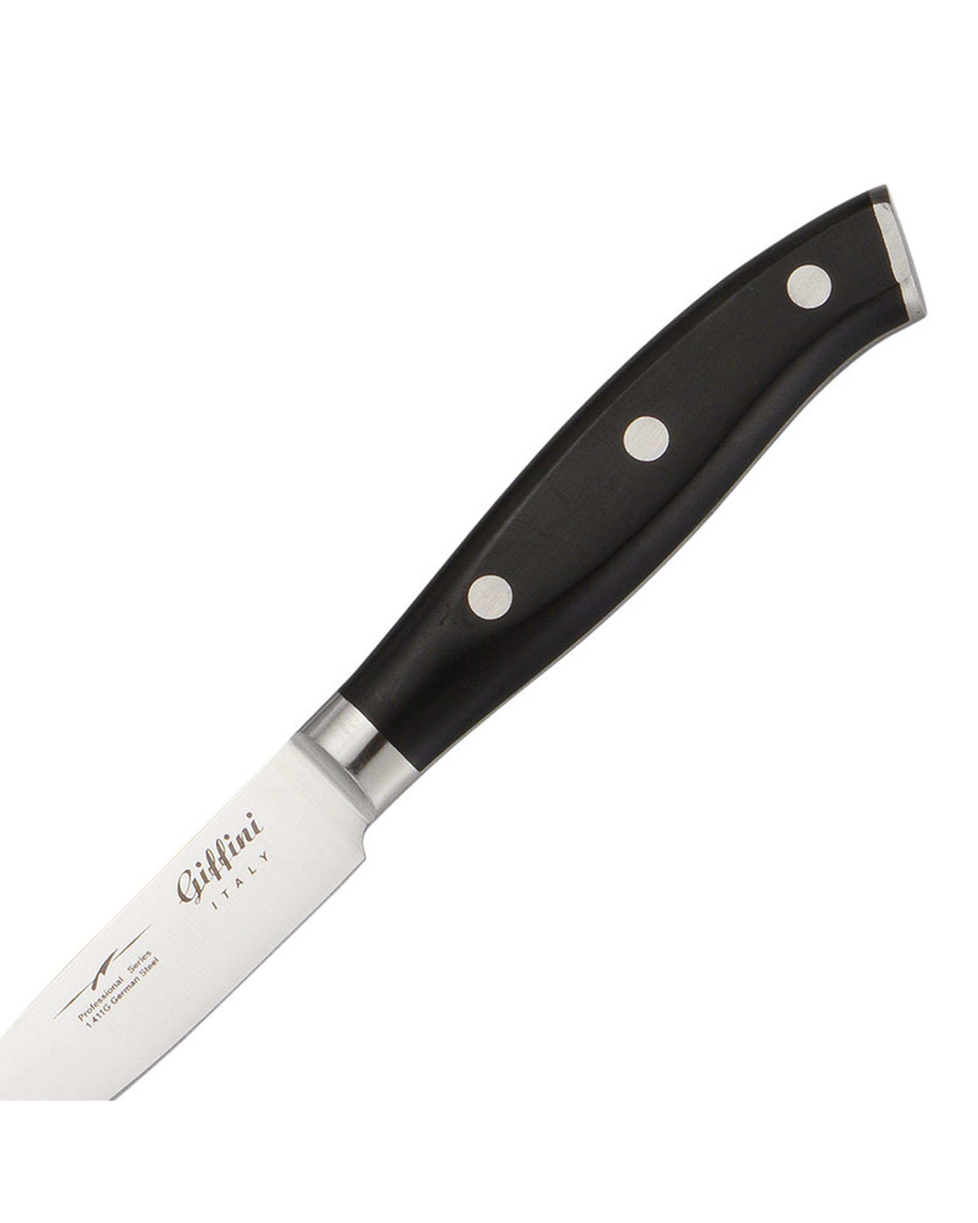 چاقو آشپزخانه مشکی جی فی نی GIFFINI کد G-1-UTILITY بسته 2 عددی