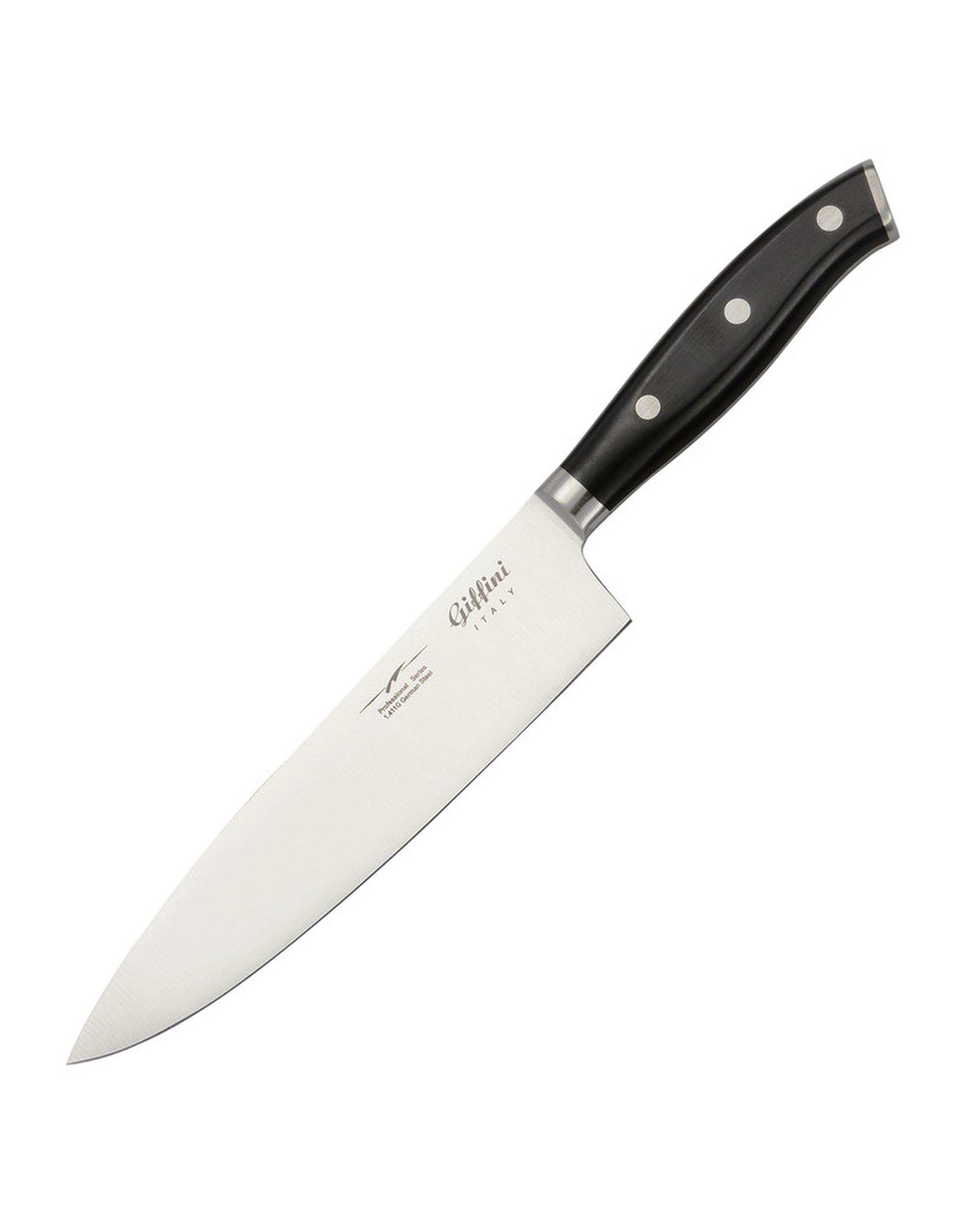 سرویس چاقو آشپزخانه 8 پارچه مشکی جی فی نی GIFFINI مدل G-K-C-7-1