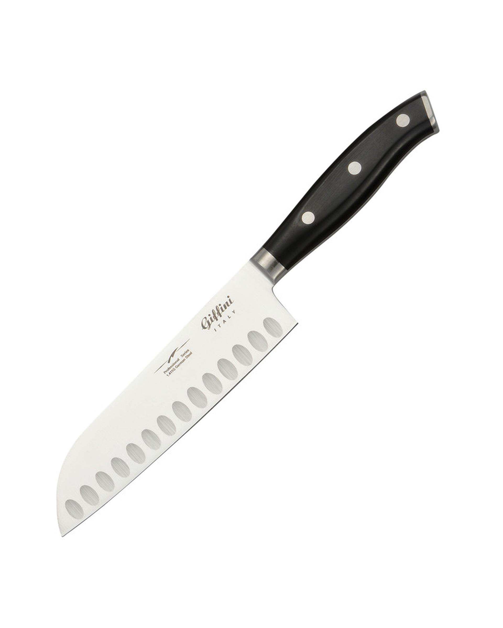 سرویس چاقو آشپزخانه 8 پارچه مشکی جی فی نی GIFFINI مدل G-K-C-7-1