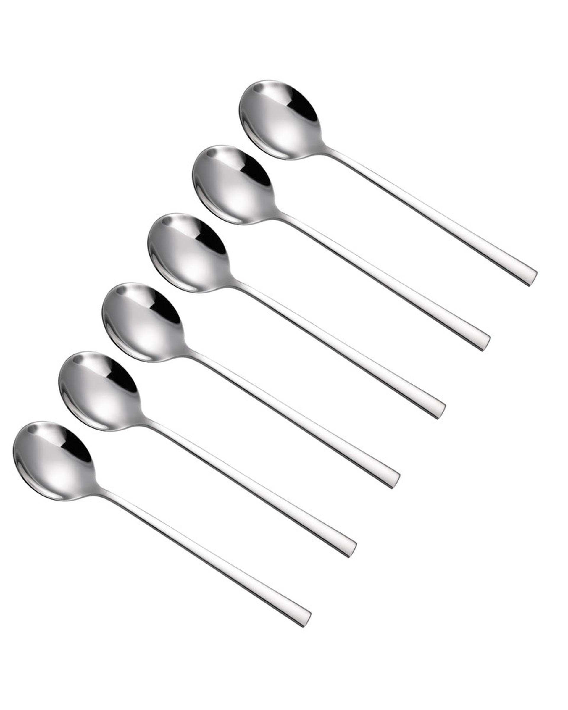 ست قاشق سوپ خوری 6 پارچه 6 نفره استیل جی فی نی GIFFINI مدل G-10