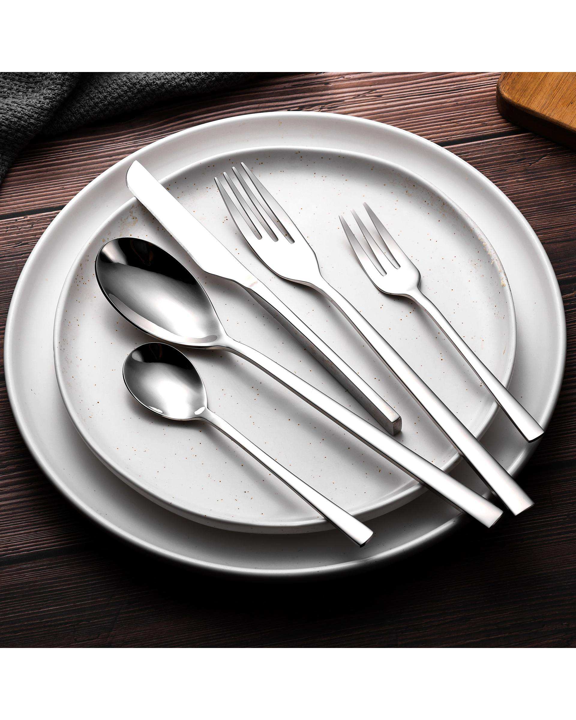 سرویس قاشق و چنگال 9 پارچه 1 نفره استیل جی فی نی GIFFINI مدل G-10