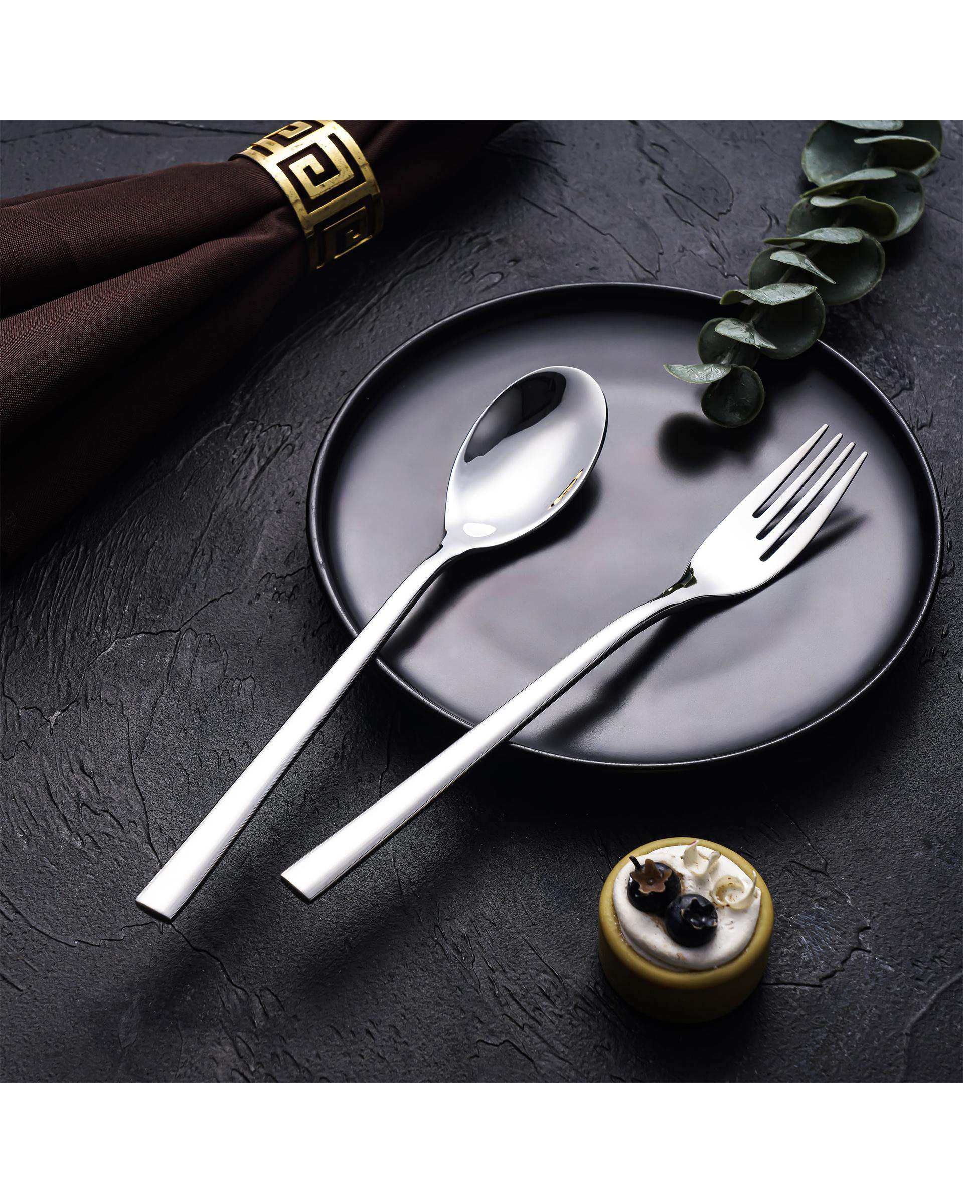 سرویس قاشق و چنگال 9 پارچه 1 نفره استیل جی فی نی GIFFINI مدل G-10