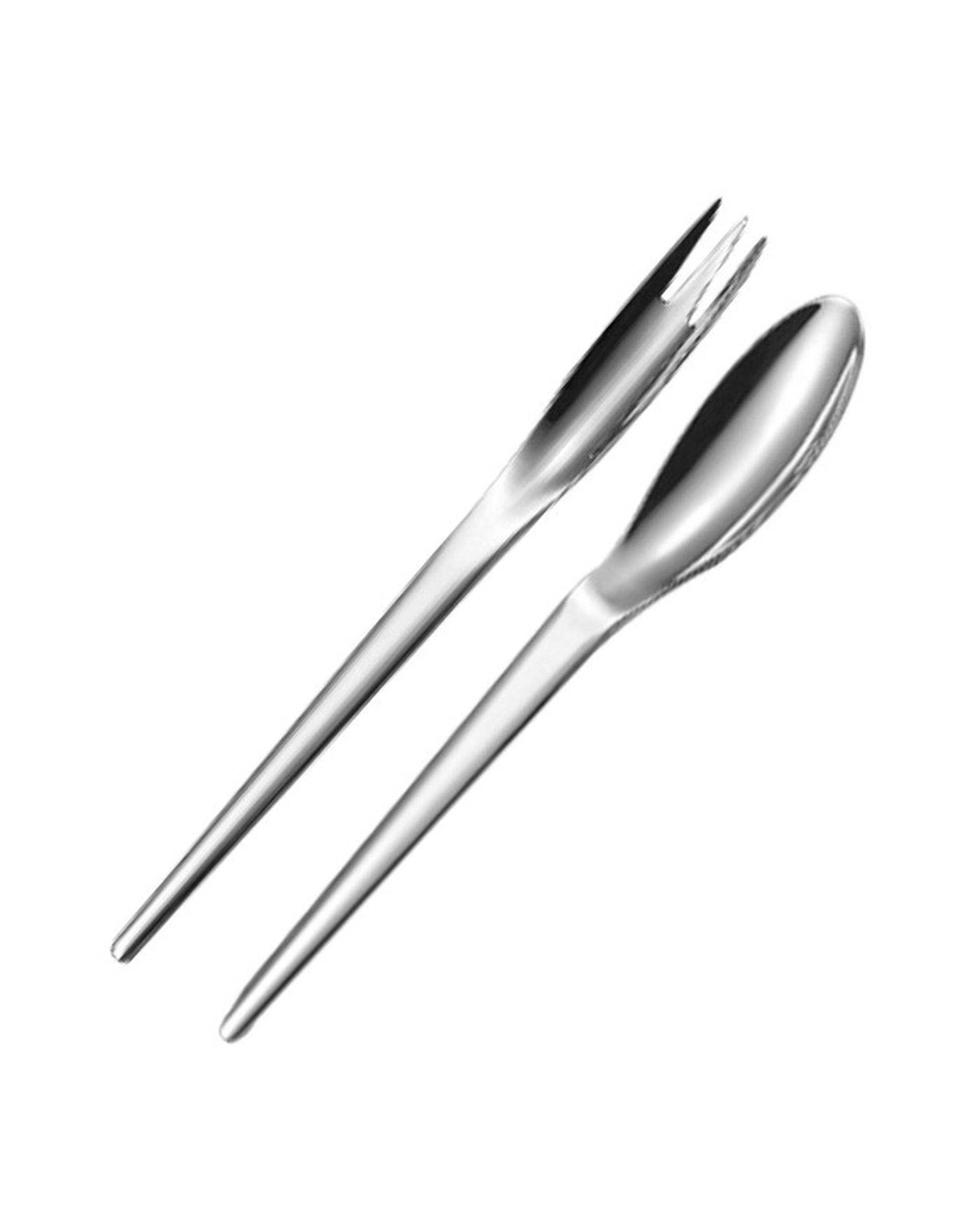 سرویس قاشق و چنگال 4 پارچه 1 نفره استیل جی فی نی GIFFINI مدل 94 رژیمی