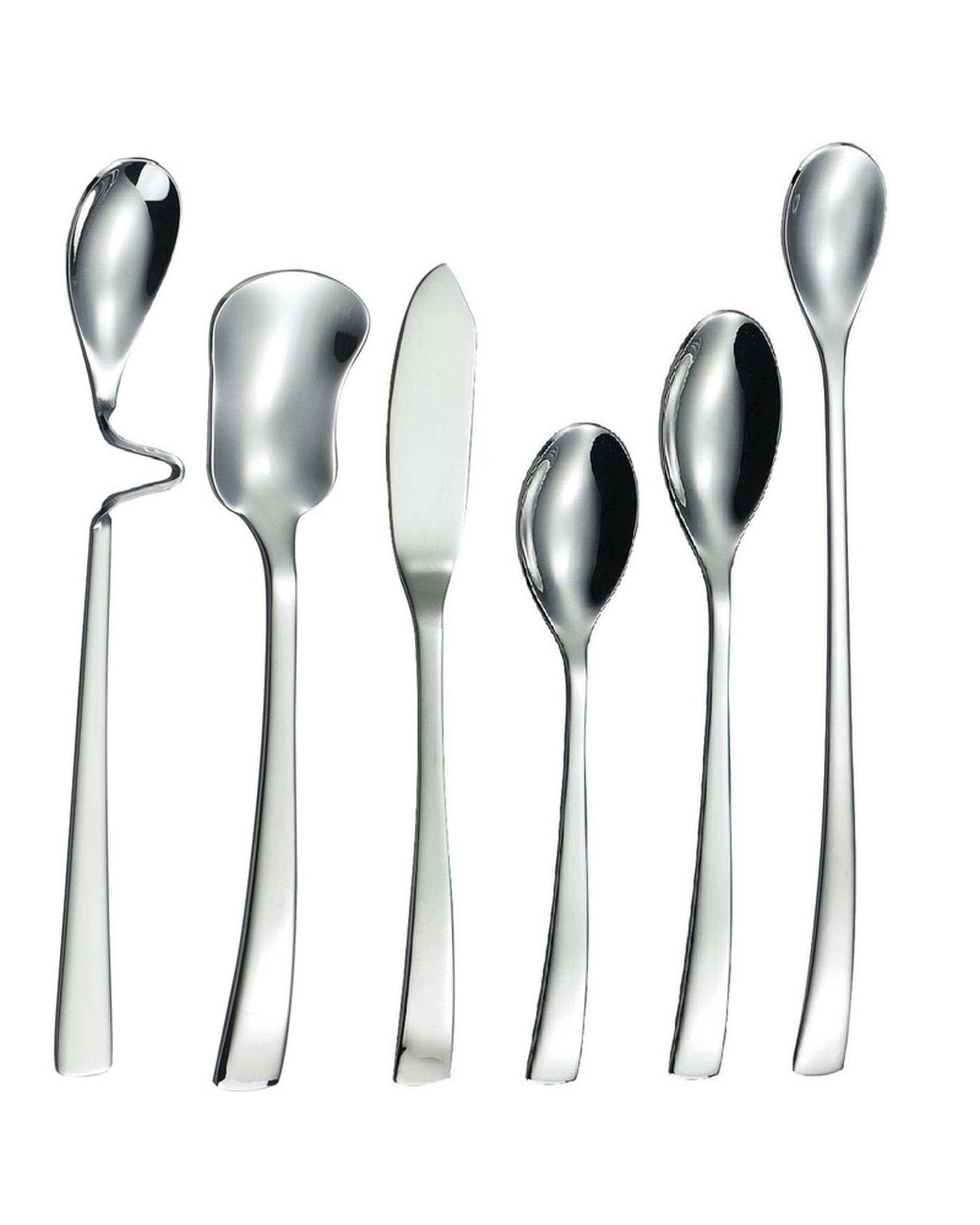 سرویس قاشق و چنگال 6 پارچه 1 نفره استیل جی فی نی GIFFINI مدل 141