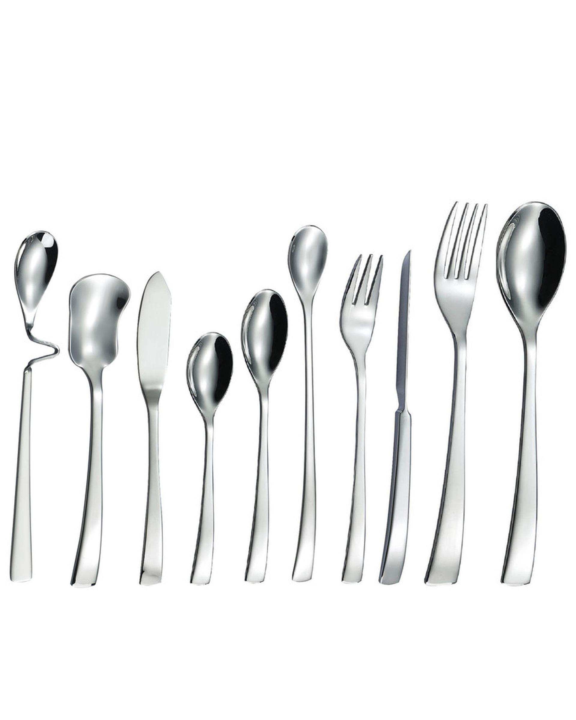 سرویس قاشق و چنگال 10 پارچه 1 نفره استیل جی فی نی GIFFINI مدل 141