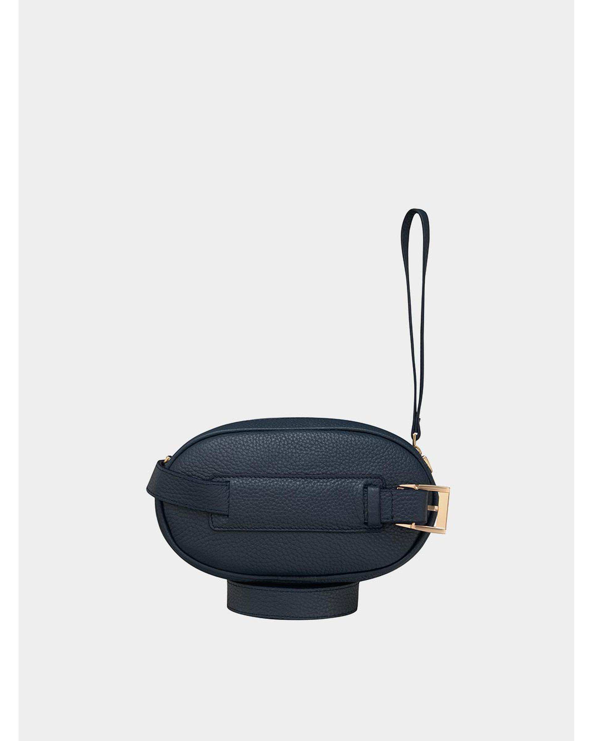 کیف چرم کمری سرمه ای نوین چرم Novin Charm مدل BP420 9695