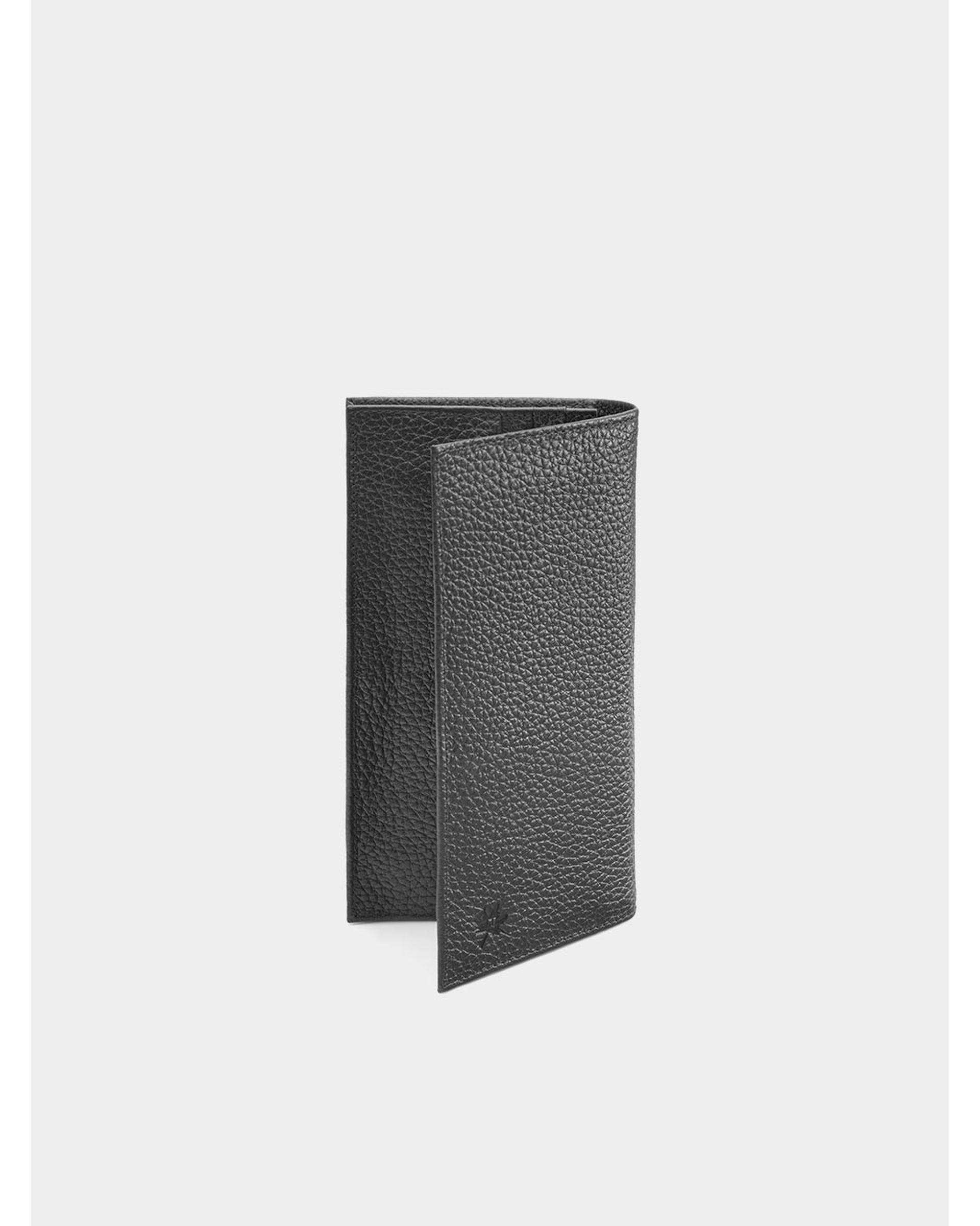 کیف پول چرم مردانه مشکی نوین چرم Novin Charm مدل نویان Pmo- WT2147