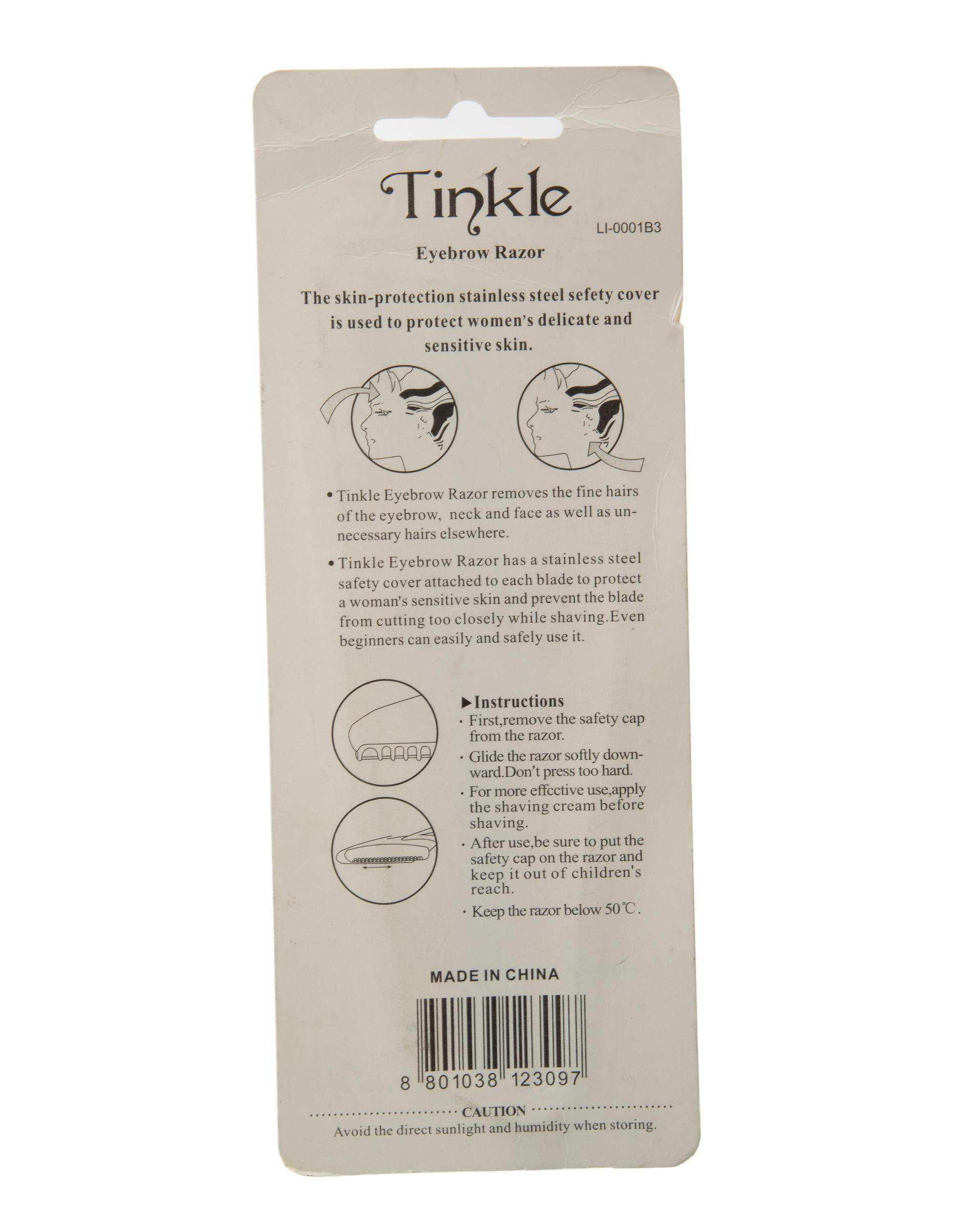 تیغ ابرو تینکل Tinkle بسته ۳ عددی ارسال رندوم