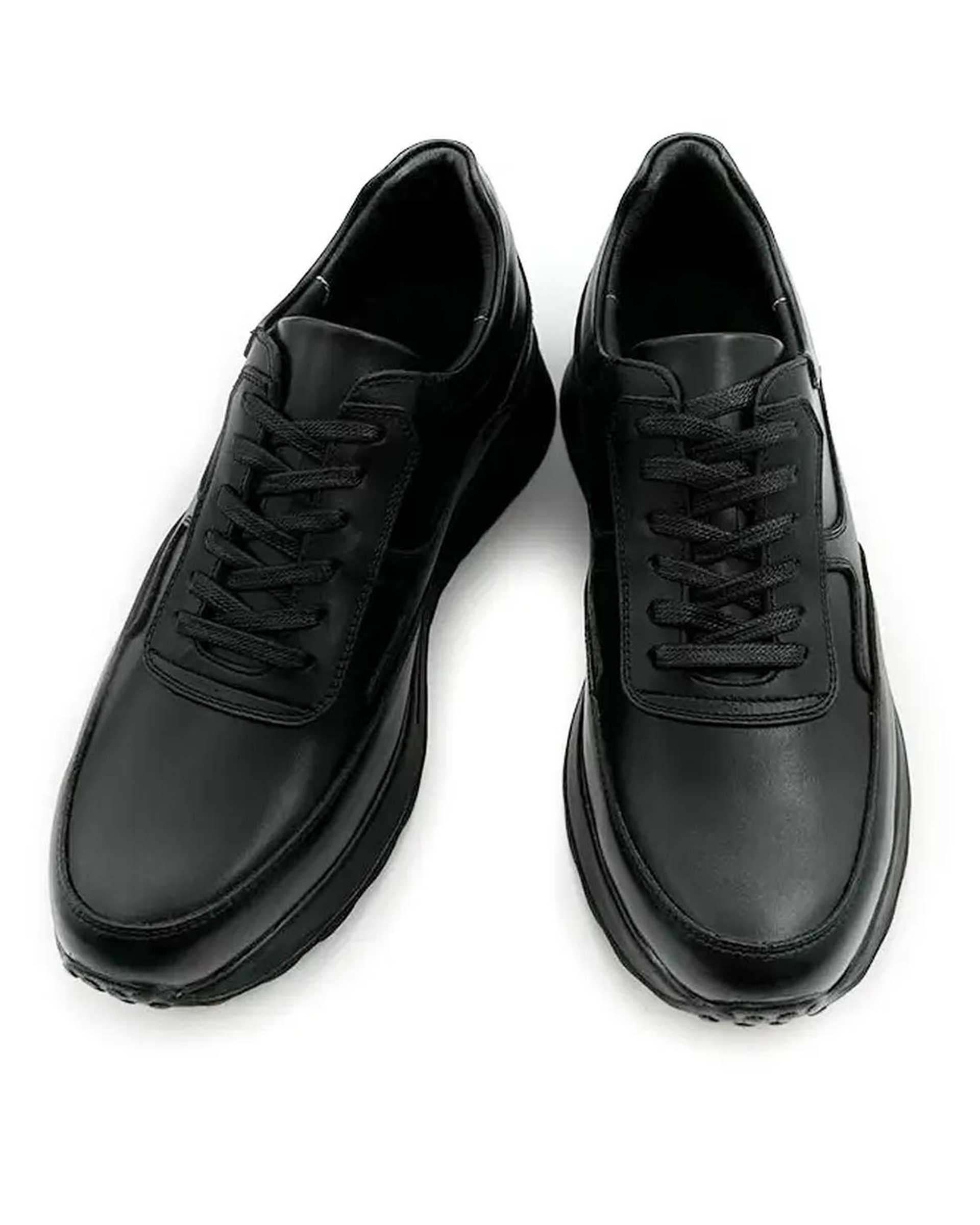 کفش چرم مردانه کژوال طبی مشکی چرم میخچی Mikhchi Leather مدل E8