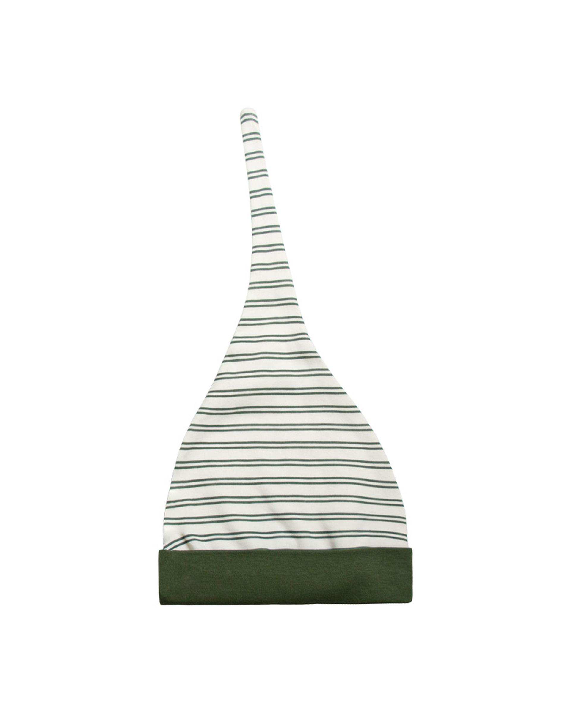 کلاه نوزادی گره ای سفید سبز آدمک Adamak مدل راسو کد 3034000