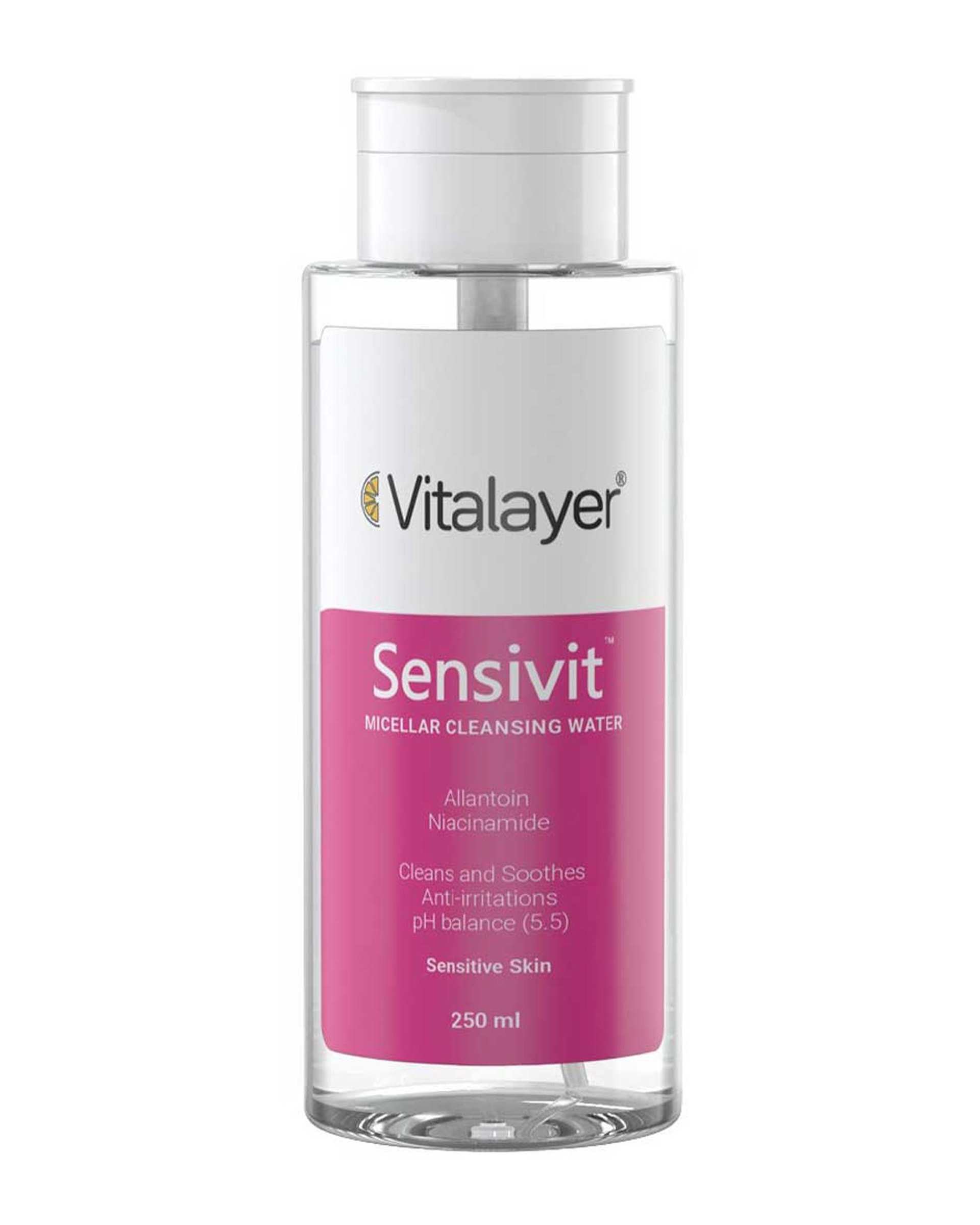 میسلار واتر ویتالیر Vitalayer مدل Sensivit مناسب پوست حساس حجم 250ml