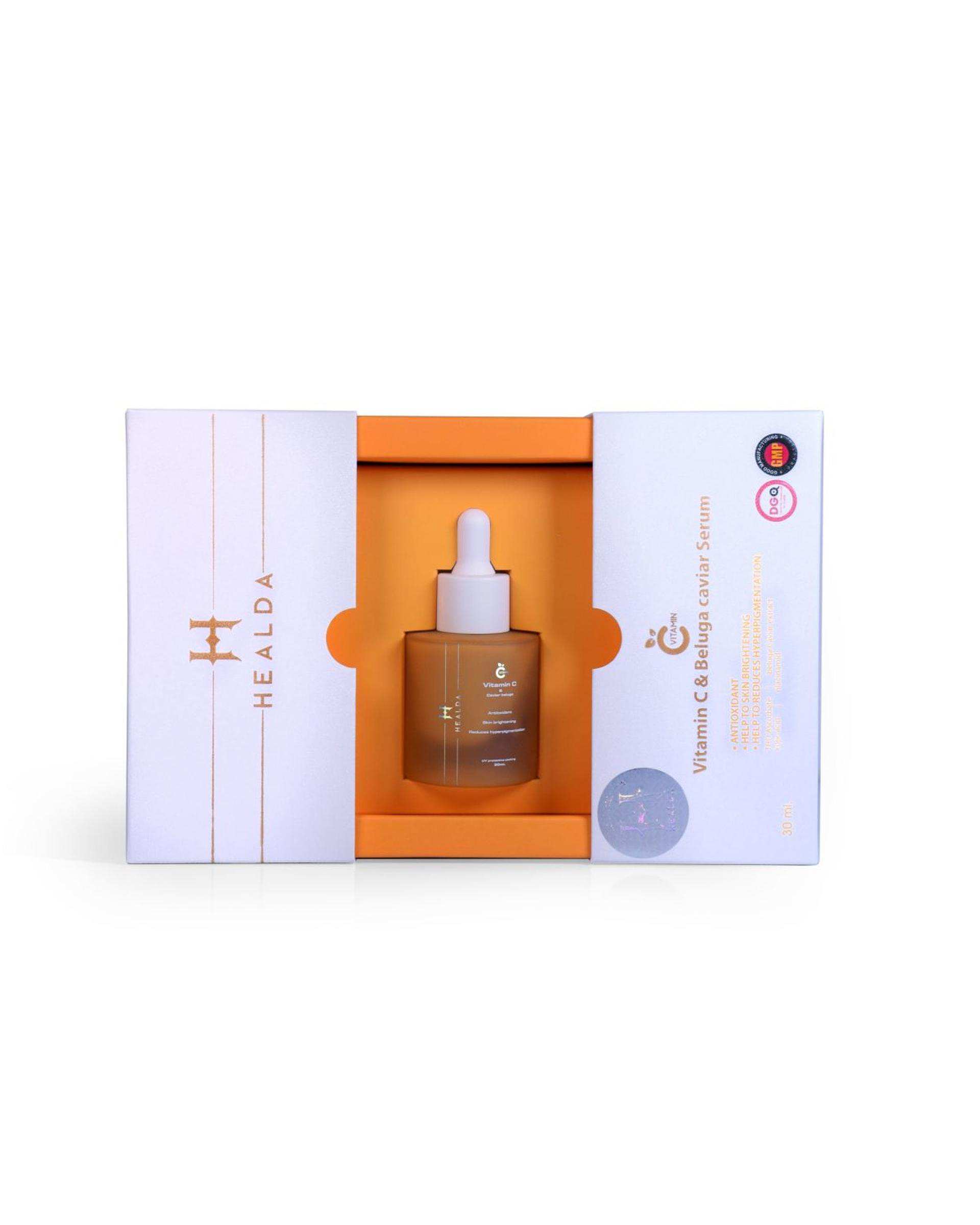 سرم ویتامین C و خاویار هیلدا Healda حجم 30ml