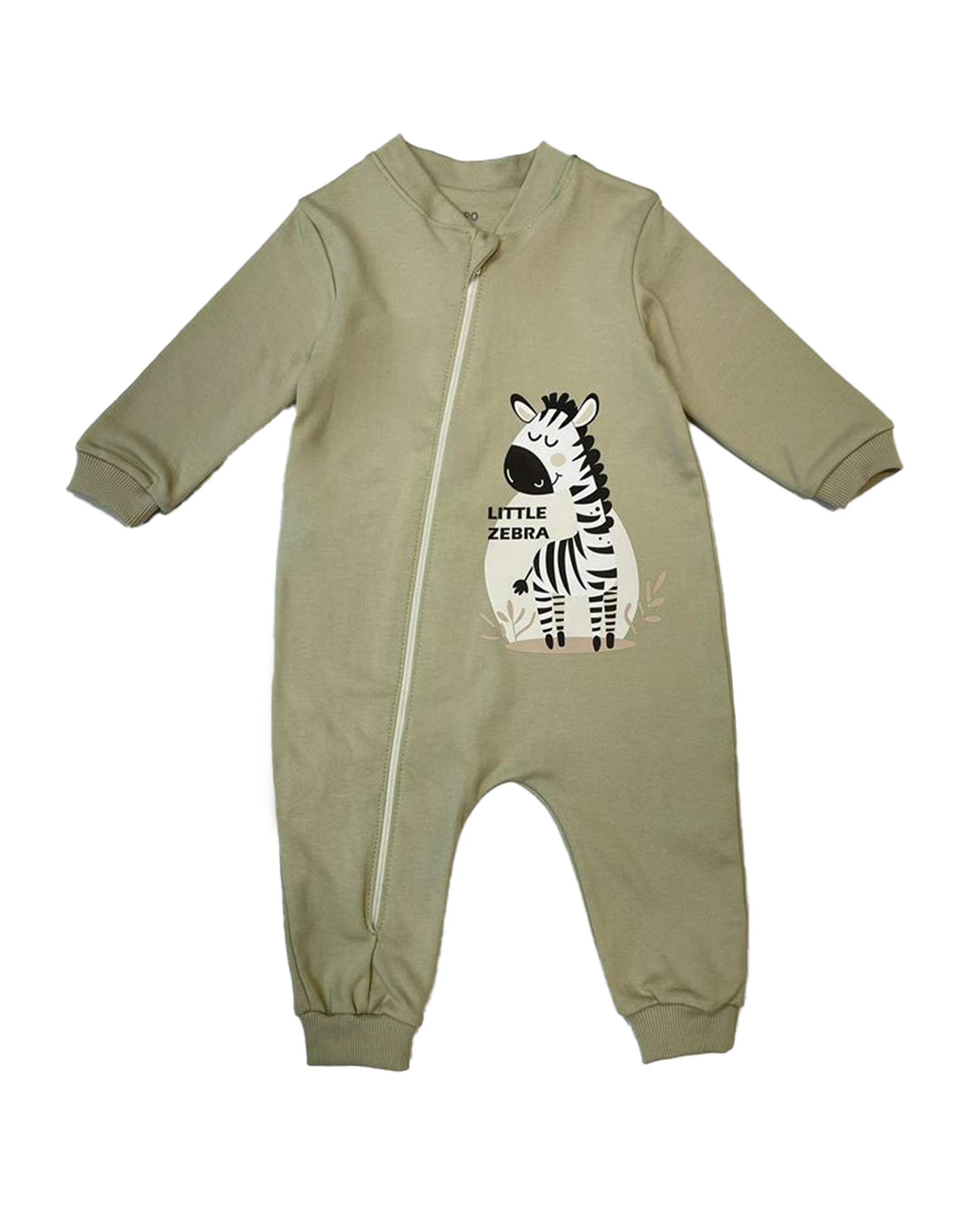 سرهمی نوزادی سبز روشن کیدز پرو Kids pro طرح گورخر