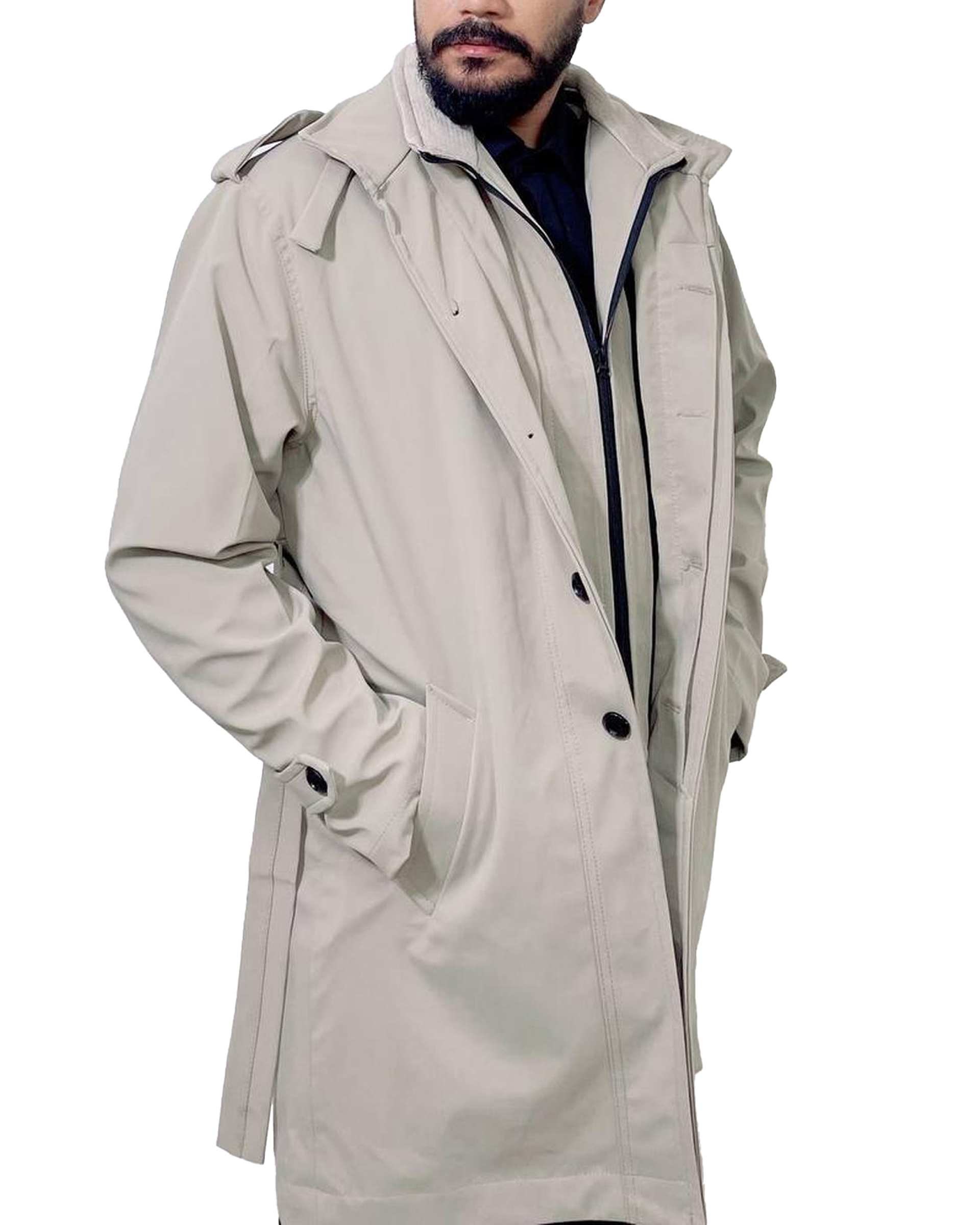 بارانی مردانه ضد آب استخوانی دیورسو Diverso کد 4785