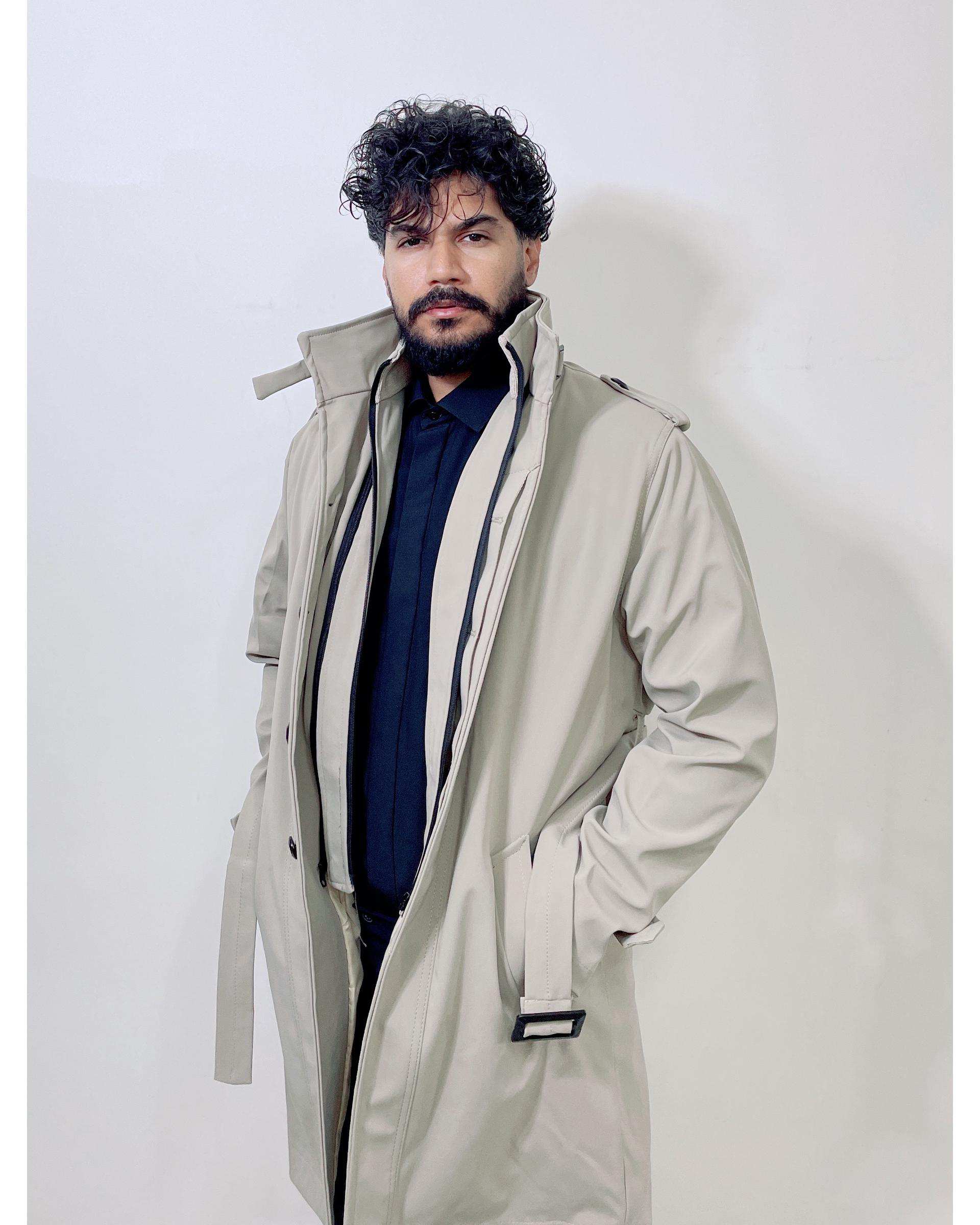 بارانی مردانه ضد آب استخوانی دیورسو Diverso کد 4785