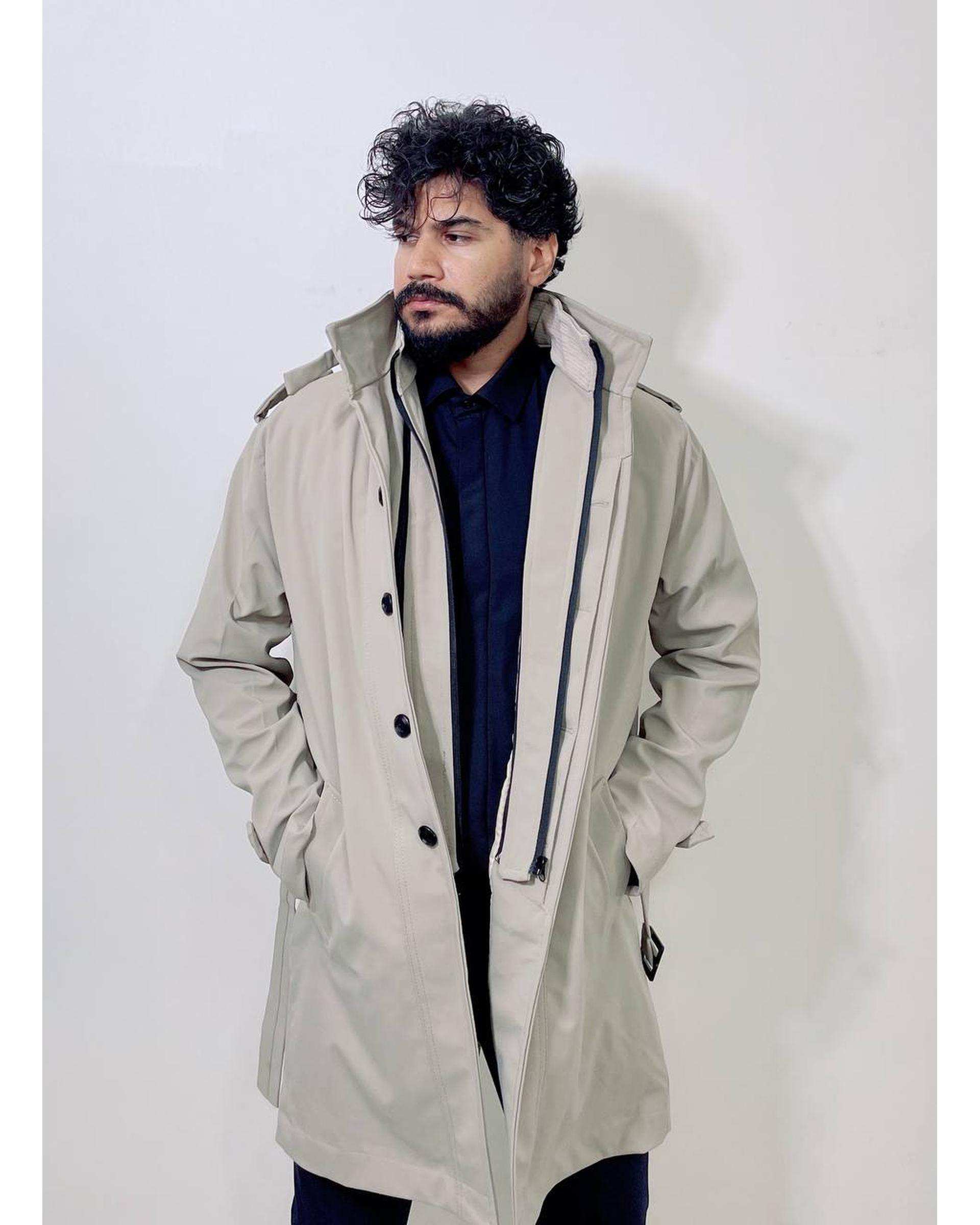 بارانی مردانه ضد آب استخوانی دیورسو Diverso کد 4785