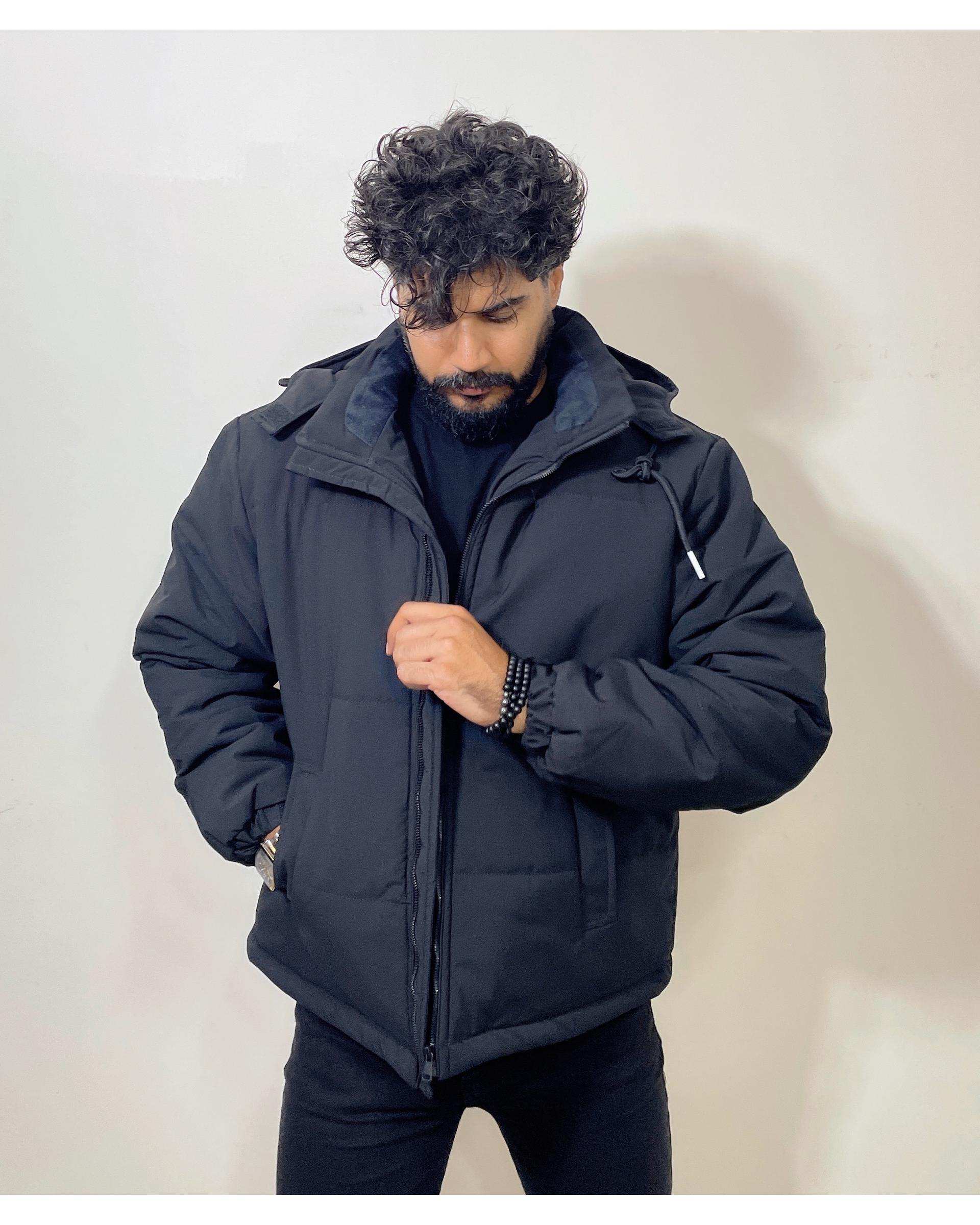 کاپشن مردانه کورتکس ضد آب مشکی دیورسو Diverso کد 4794