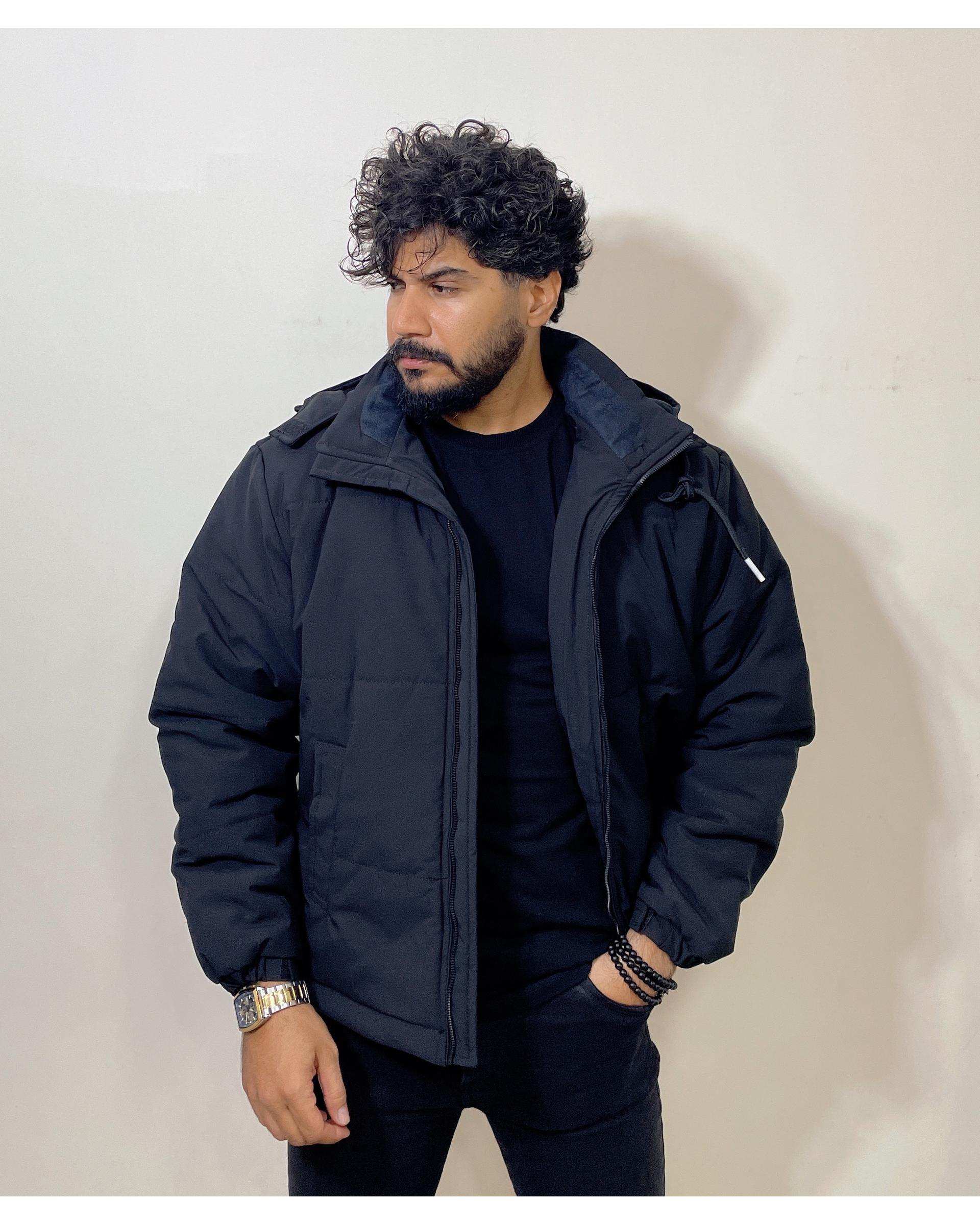 کاپشن مردانه کورتکس ضد آب مشکی دیورسو Diverso کد 4794