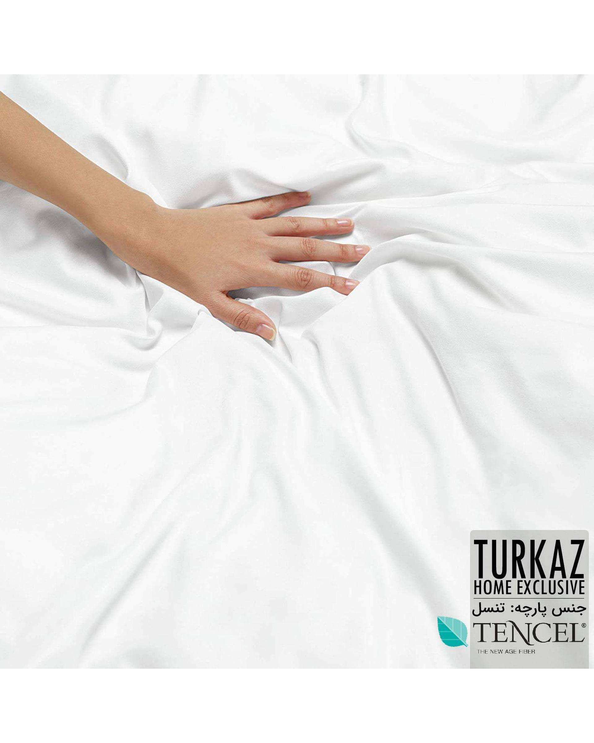 سرویس لحاف روتختی تک نفره 5 تکه میکرو تنسل گیاهی دو رو TURKAZ مدل 1194