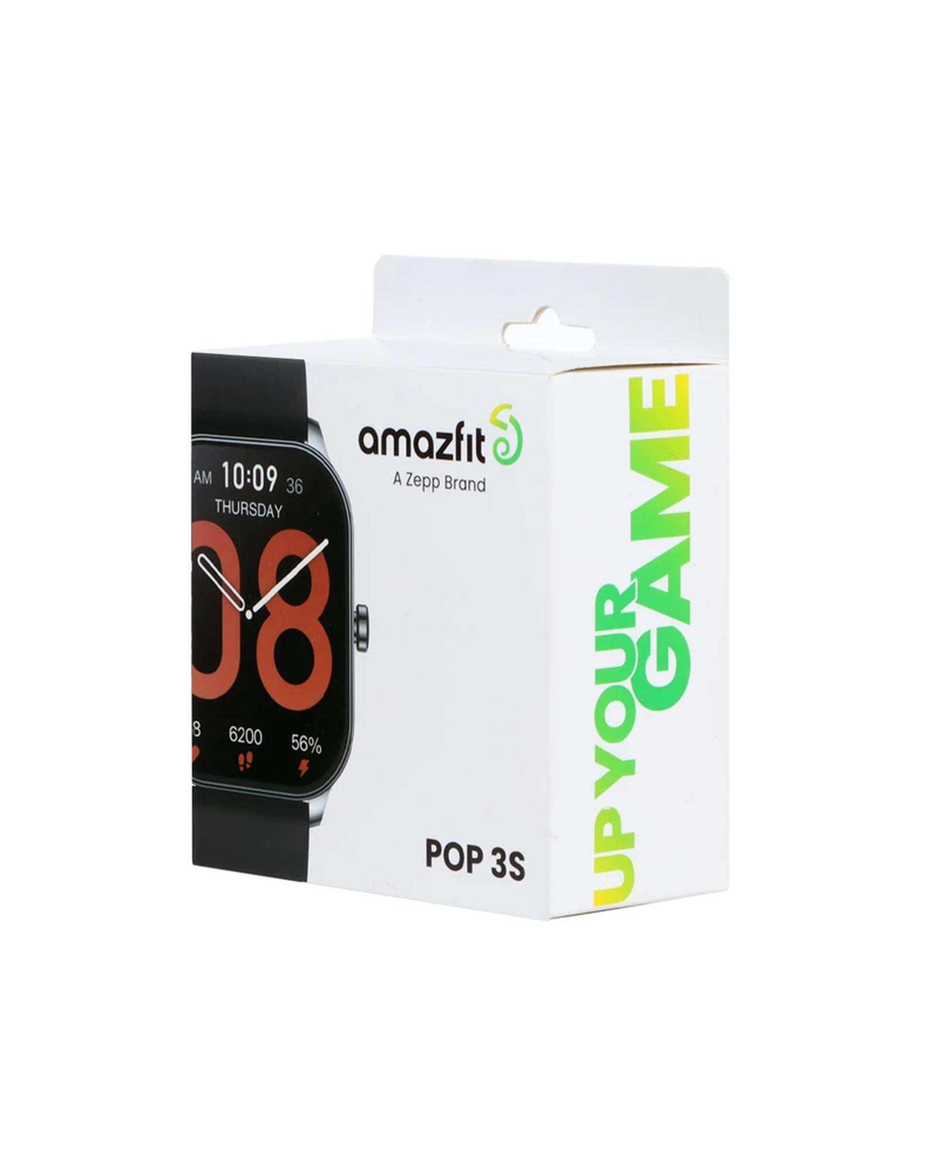 ساعت هوشمند مشکی امیزفیت Amazfit مدل Amazfit pop 3S
