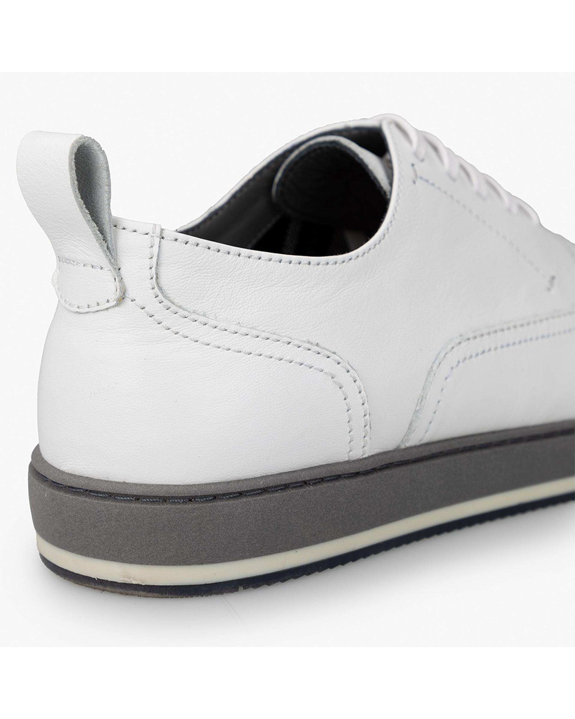 کفش چرم مردانه کژوال طبی سفید برتونیکس Berttonix کد 165