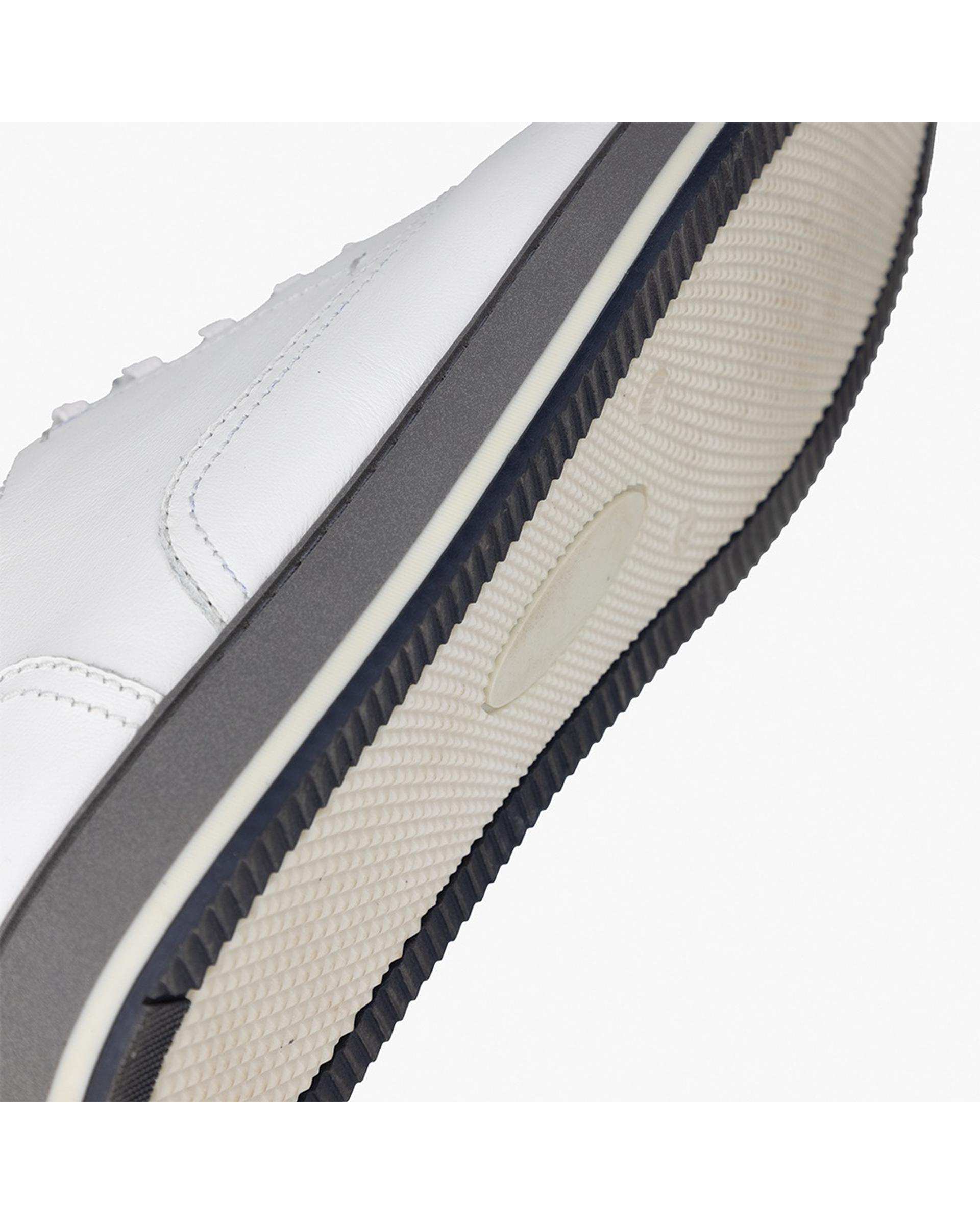 کفش چرم مردانه کژوال طبی سفید برتونیکس Berttonix کد 165