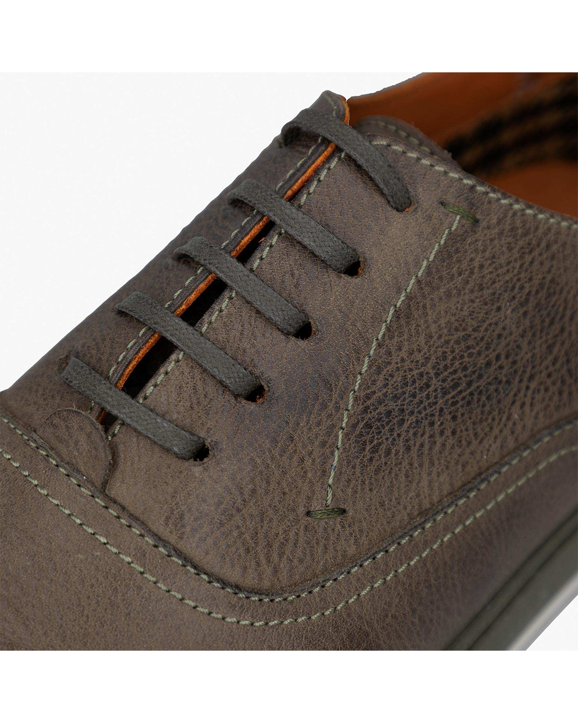 کفش چرم مردانه کژوال طبی سبز یشمی برتونیکس Berttonix کد 165