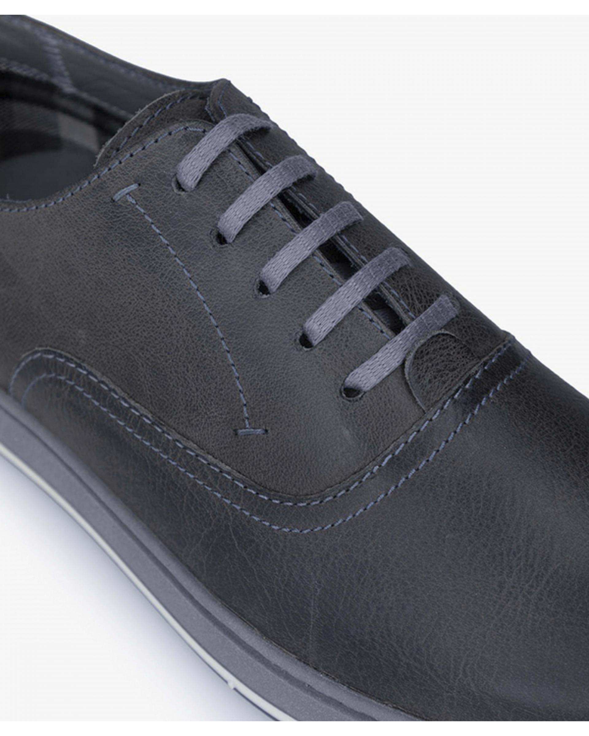 کفش چرم مردانه کژوال طبی طوسی برتونیکس Berttonix کد 165