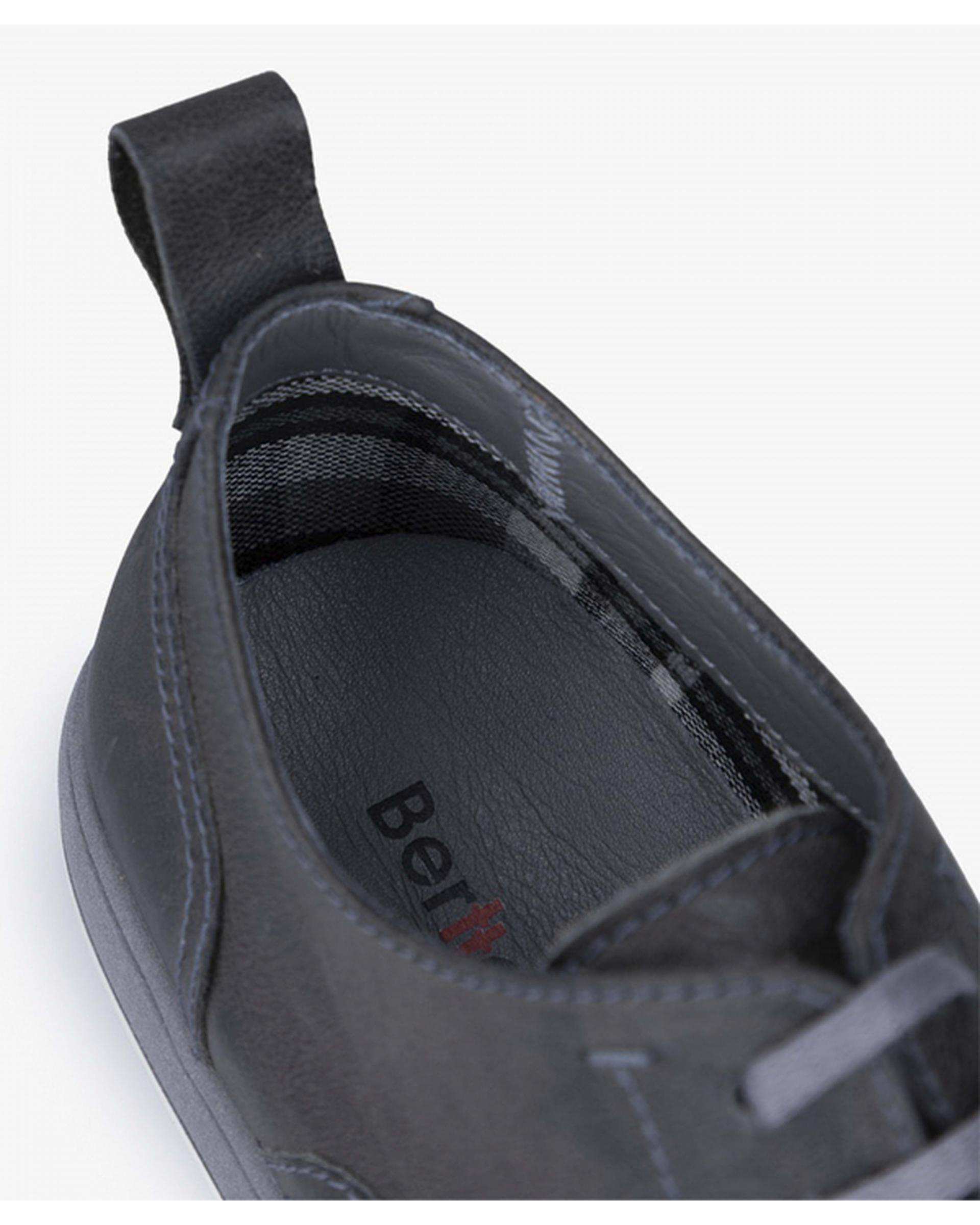 کفش چرم مردانه کژوال طبی طوسی برتونیکس Berttonix کد 165