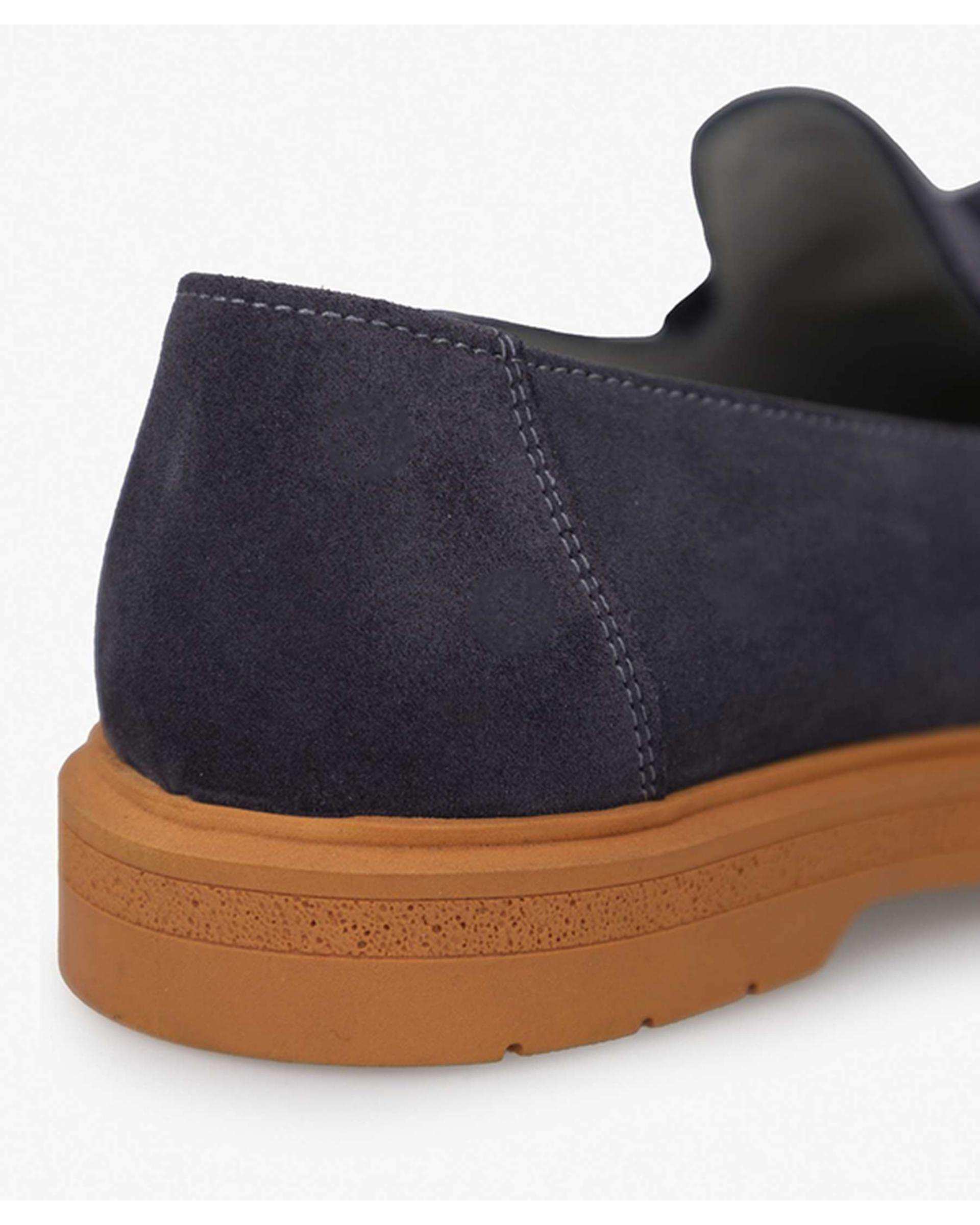 کفش چرم زنانه کژوال طبی طوسی تیره برتونیکس Berttonix کد H-4030