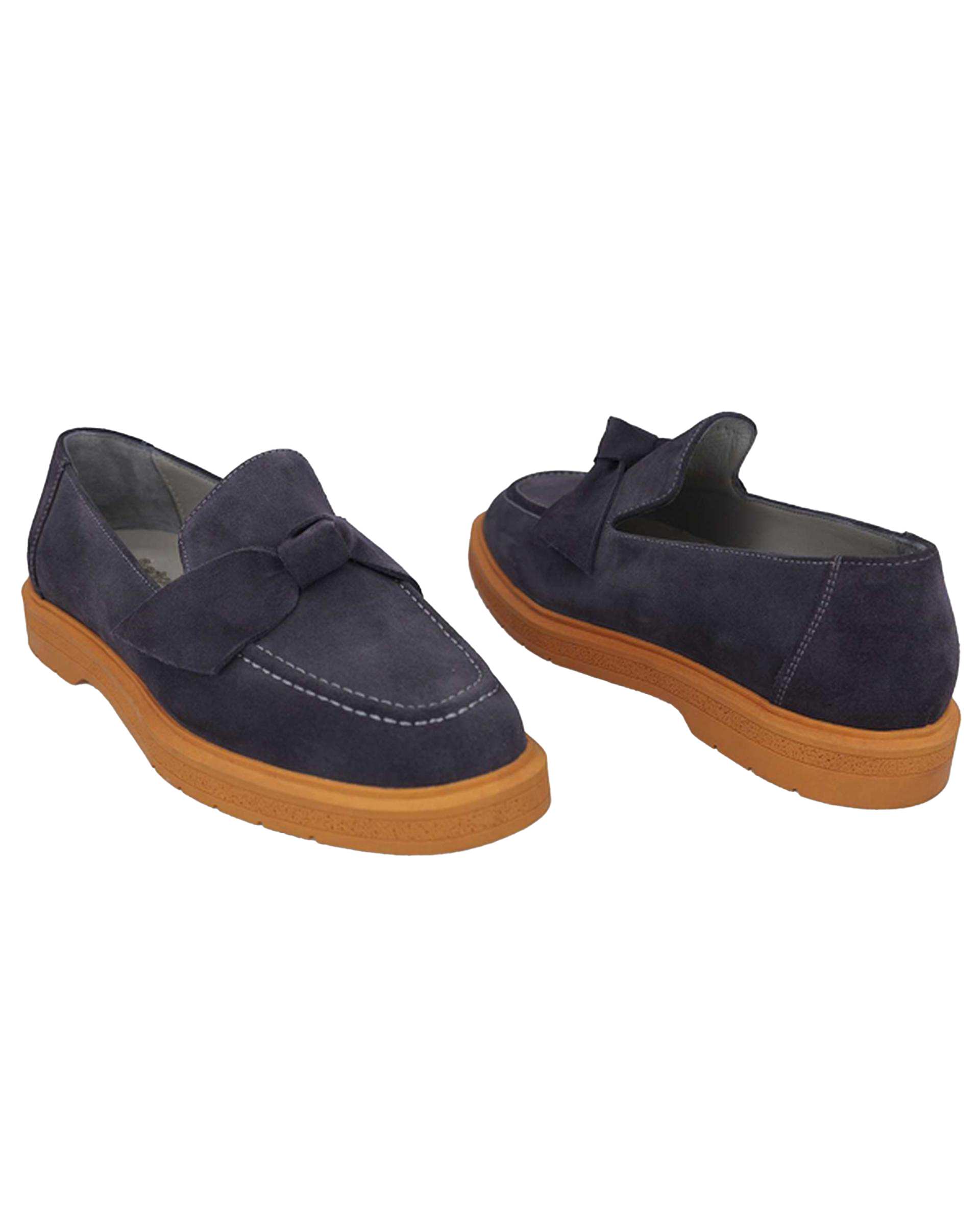 کفش چرم زنانه کژوال طبی طوسی تیره برتونیکس Berttonix کد H-4030