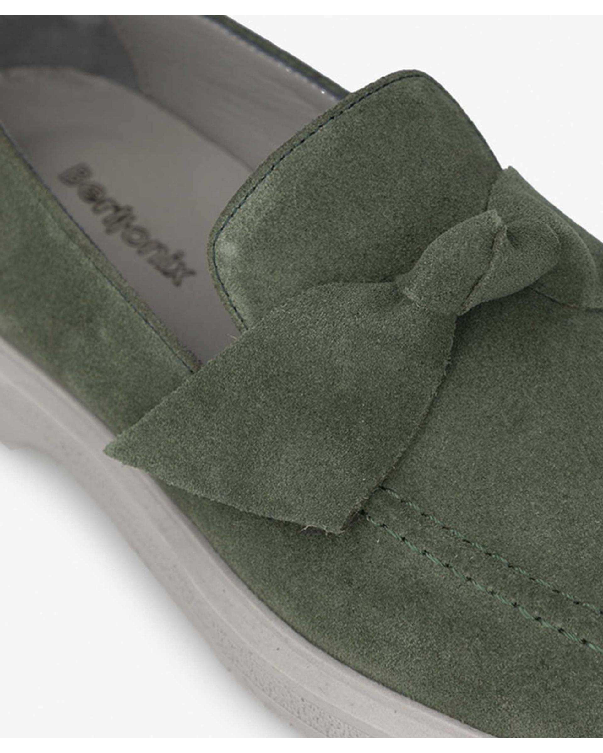 کفش چرم زنانه کژوال طبی سبز برتونیکس Berttonix کد H-4030