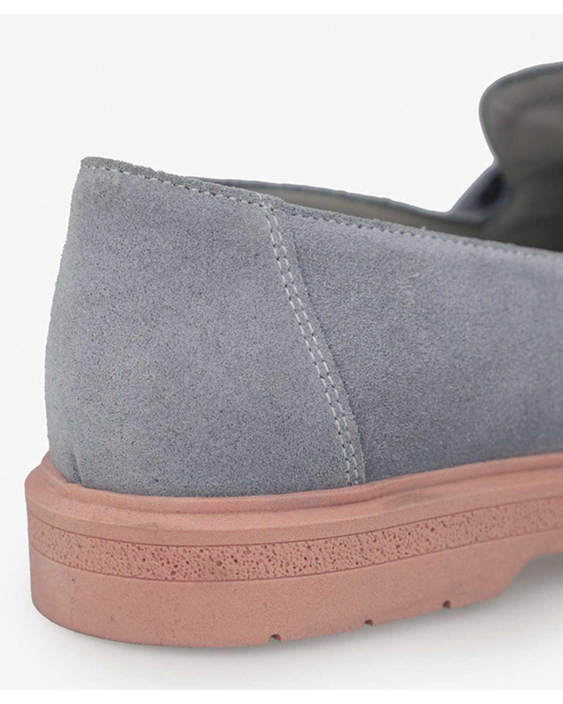 کفش چرم زنانه کژوال طبی طوسی برتونیکس Berttonix کد H-4030