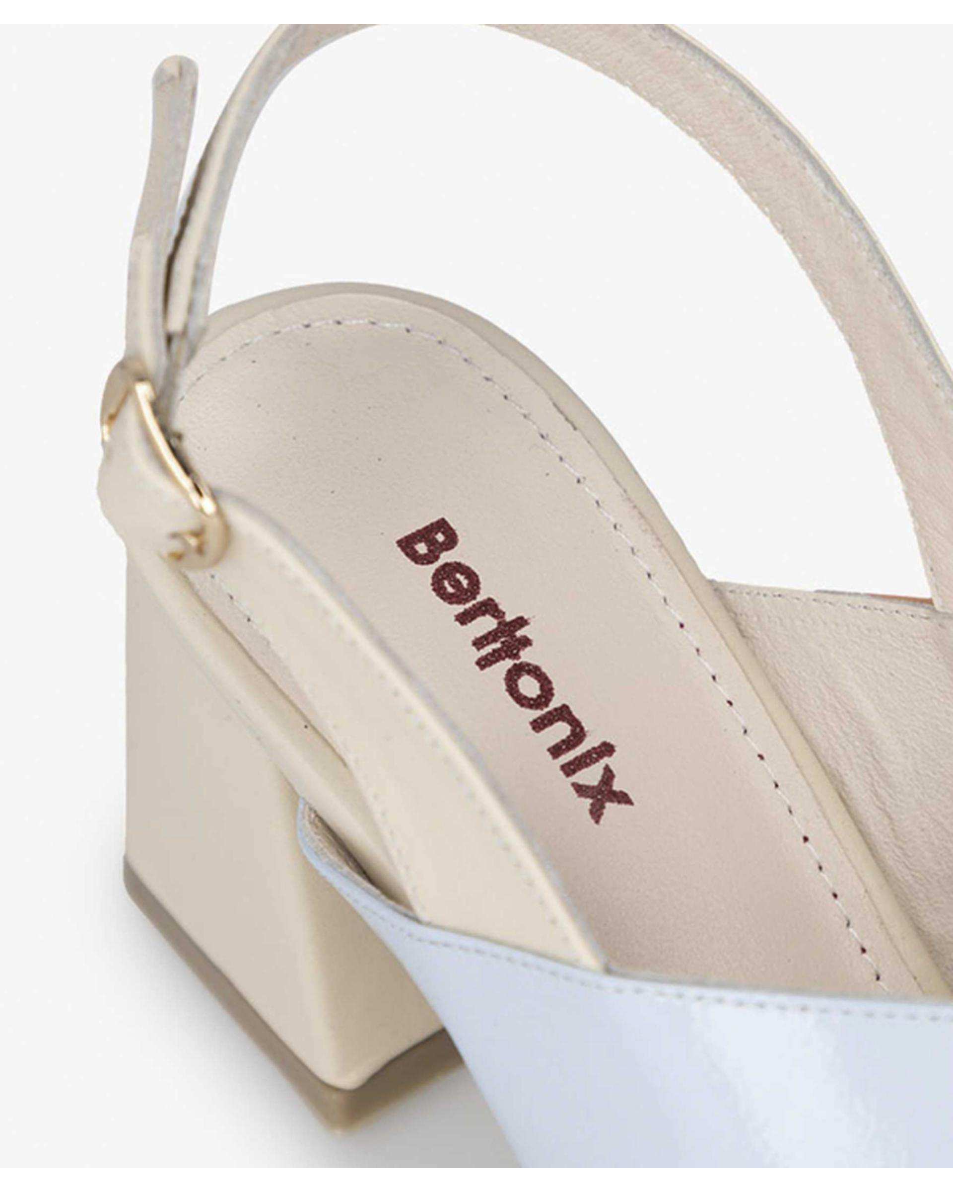 صندل چرم زنانه طبی پاشه بلند برتونیکس Berttonix کد H- 6302