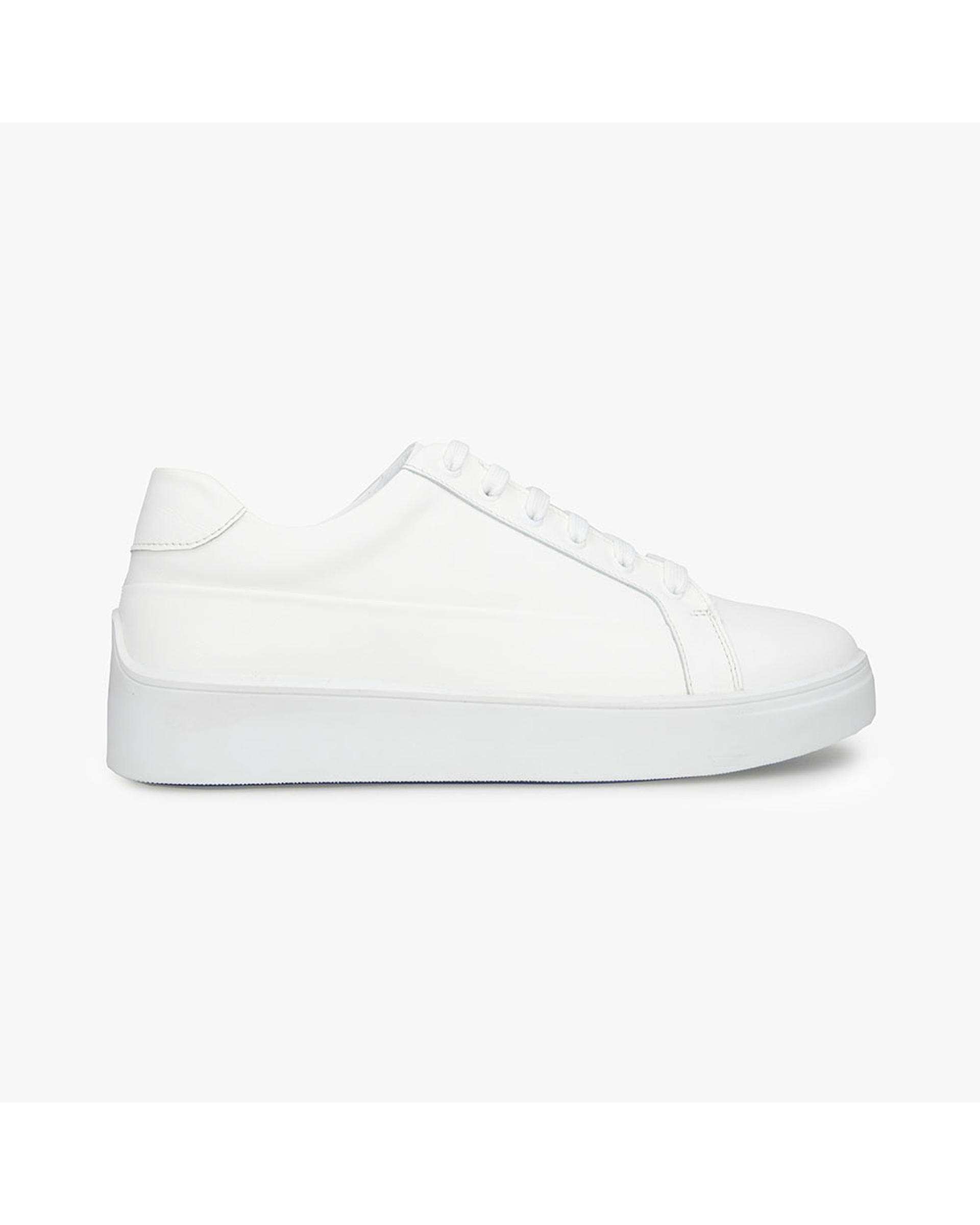 کفش چرم زنانه کژوال طبی سفید برتونیکس Berttonix کد A-4023