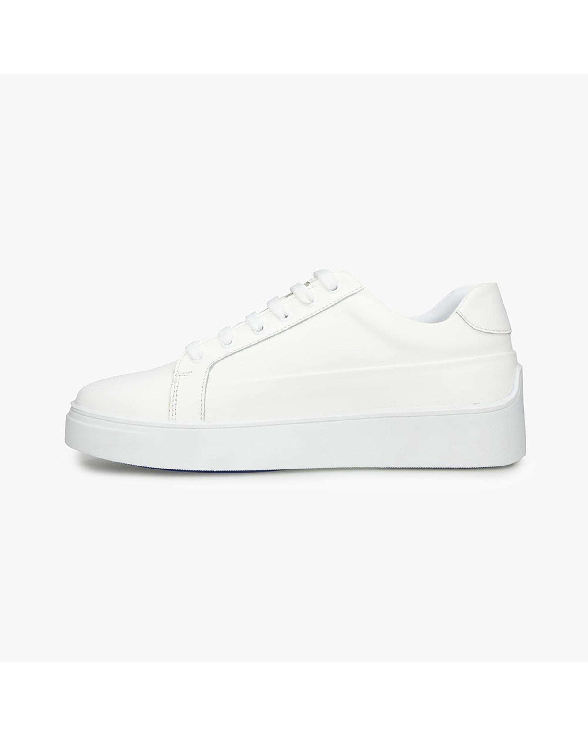 کفش چرم زنانه کژوال طبی سفید برتونیکس Berttonix کد A-4023