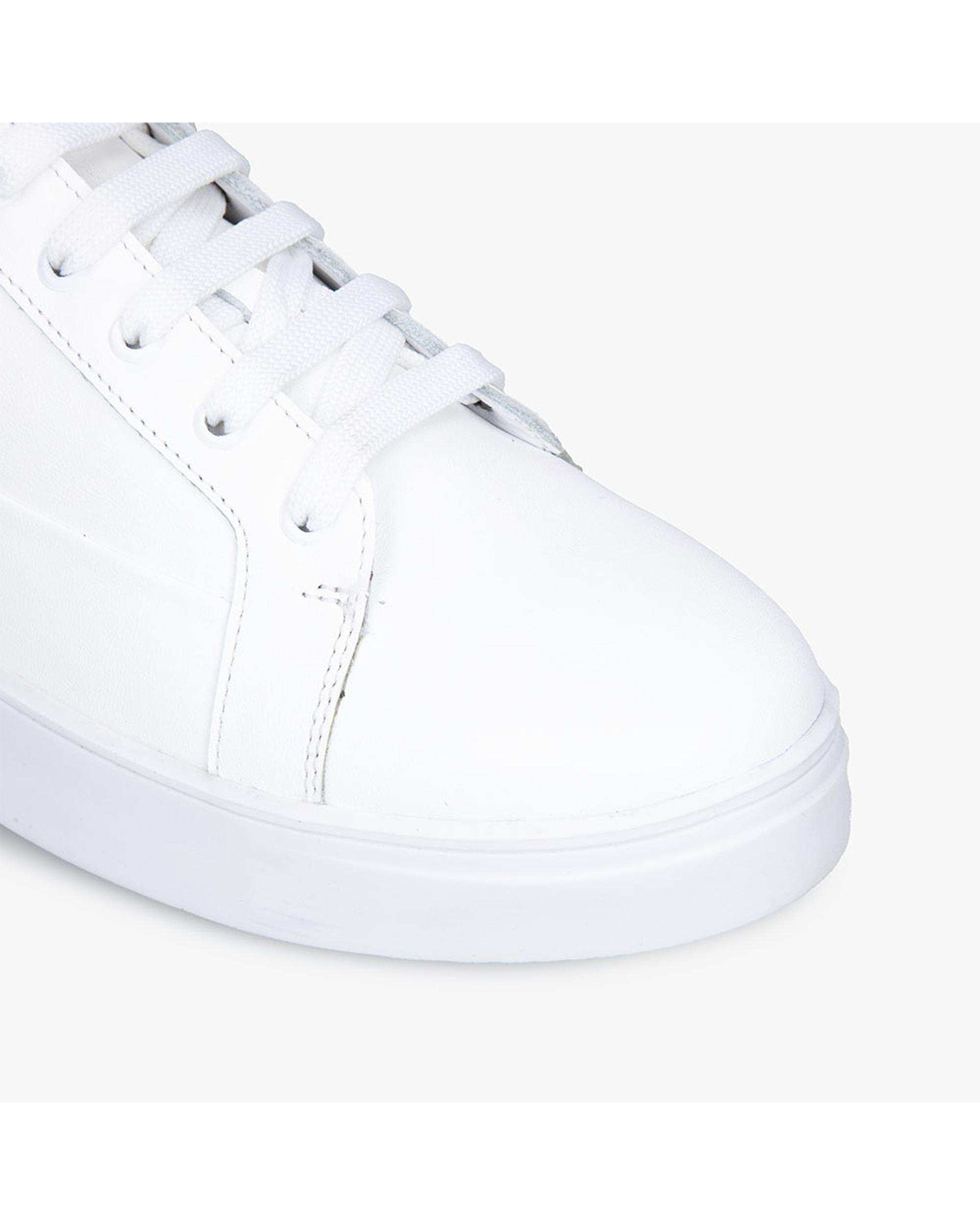 کفش چرم زنانه کژوال طبی سفید برتونیکس Berttonix کد A-4023