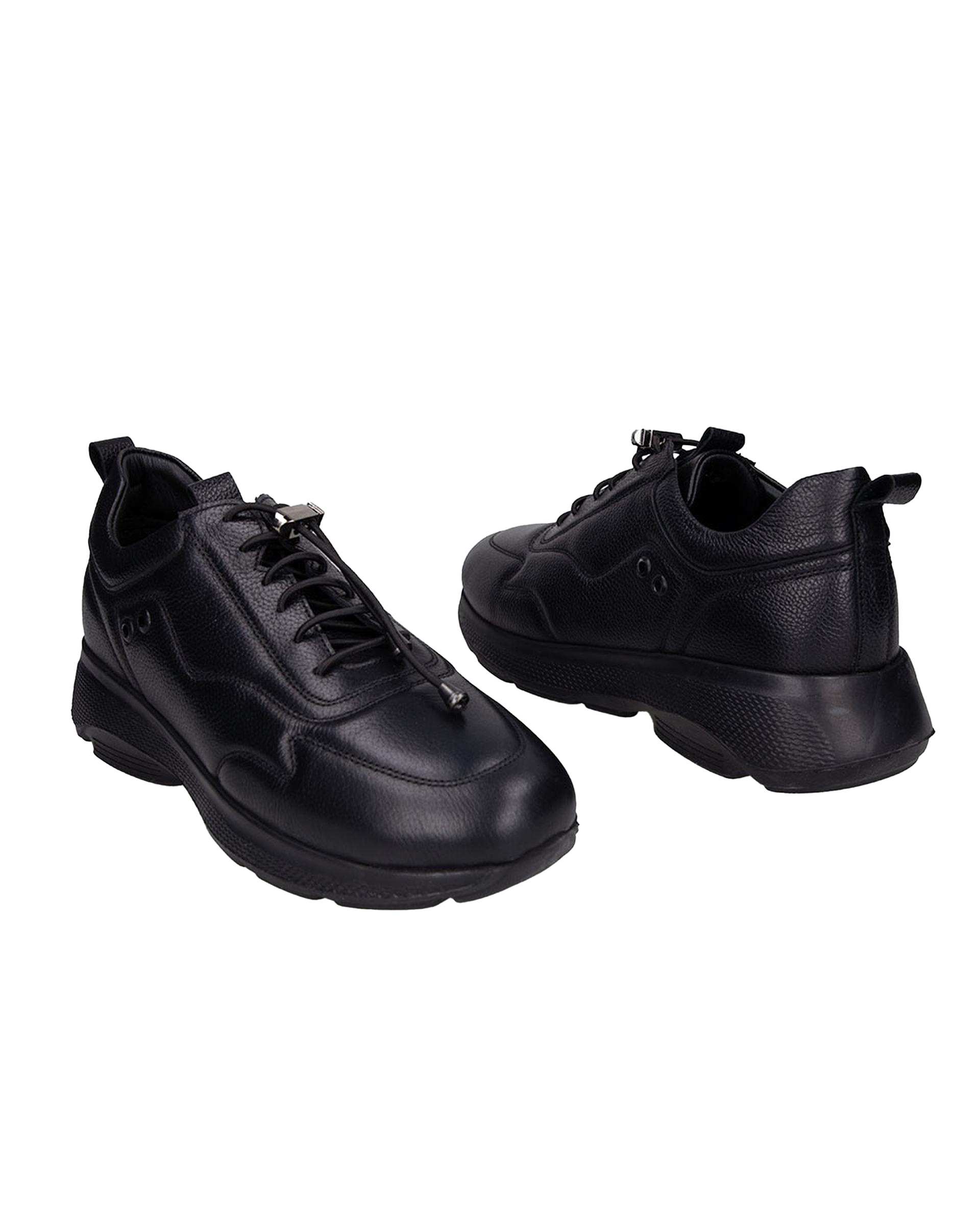 کفش چرم زنانه کژوال طبی مشکی برتونیکس Berttonix کد A-4021