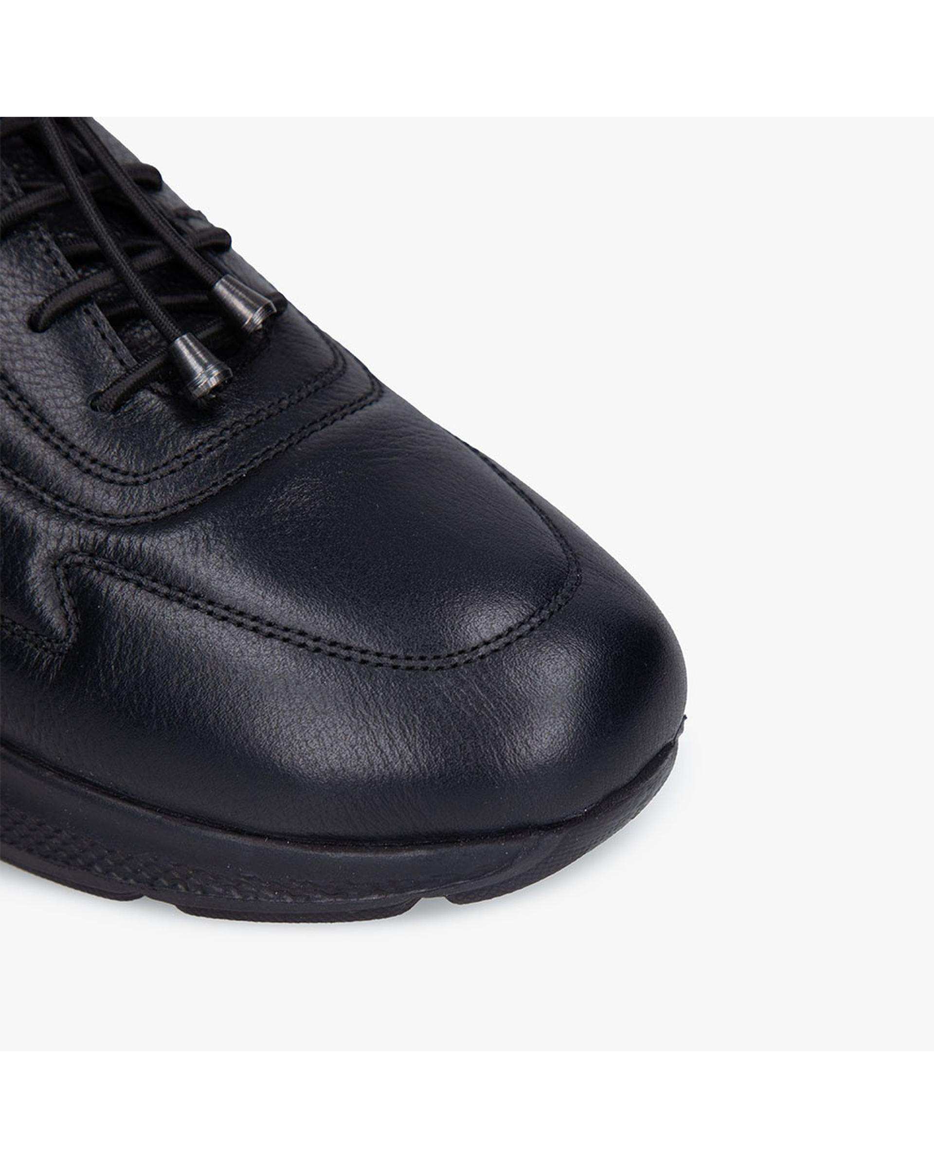 کفش چرم زنانه کژوال طبی مشکی برتونیکس Berttonix کد A-4021