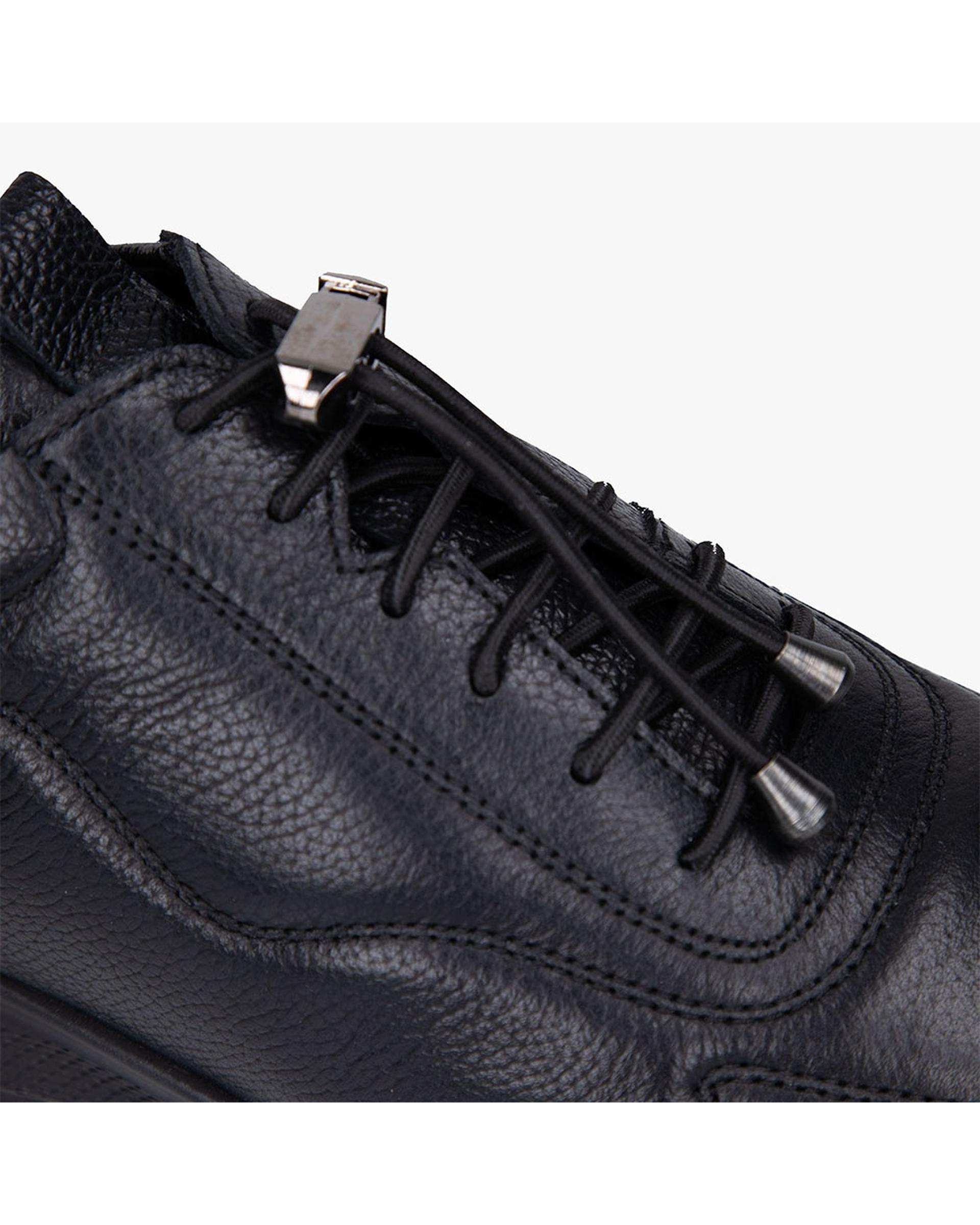 کفش چرم زنانه کژوال طبی مشکی برتونیکس Berttonix کد A-4021