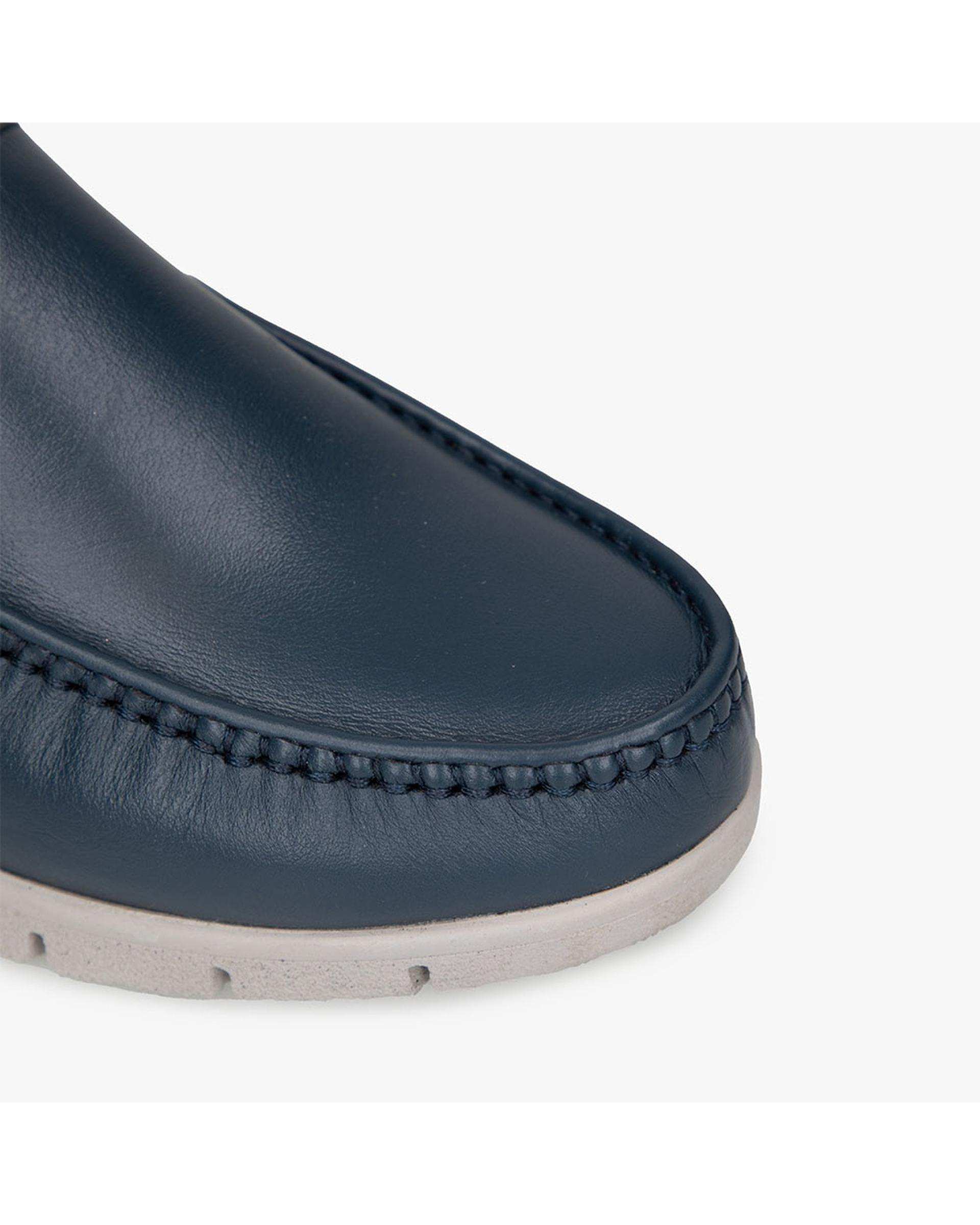 کفش چرم زنانه کژوال طبی سرمه ای برتونیکس Berttonix کد B 380