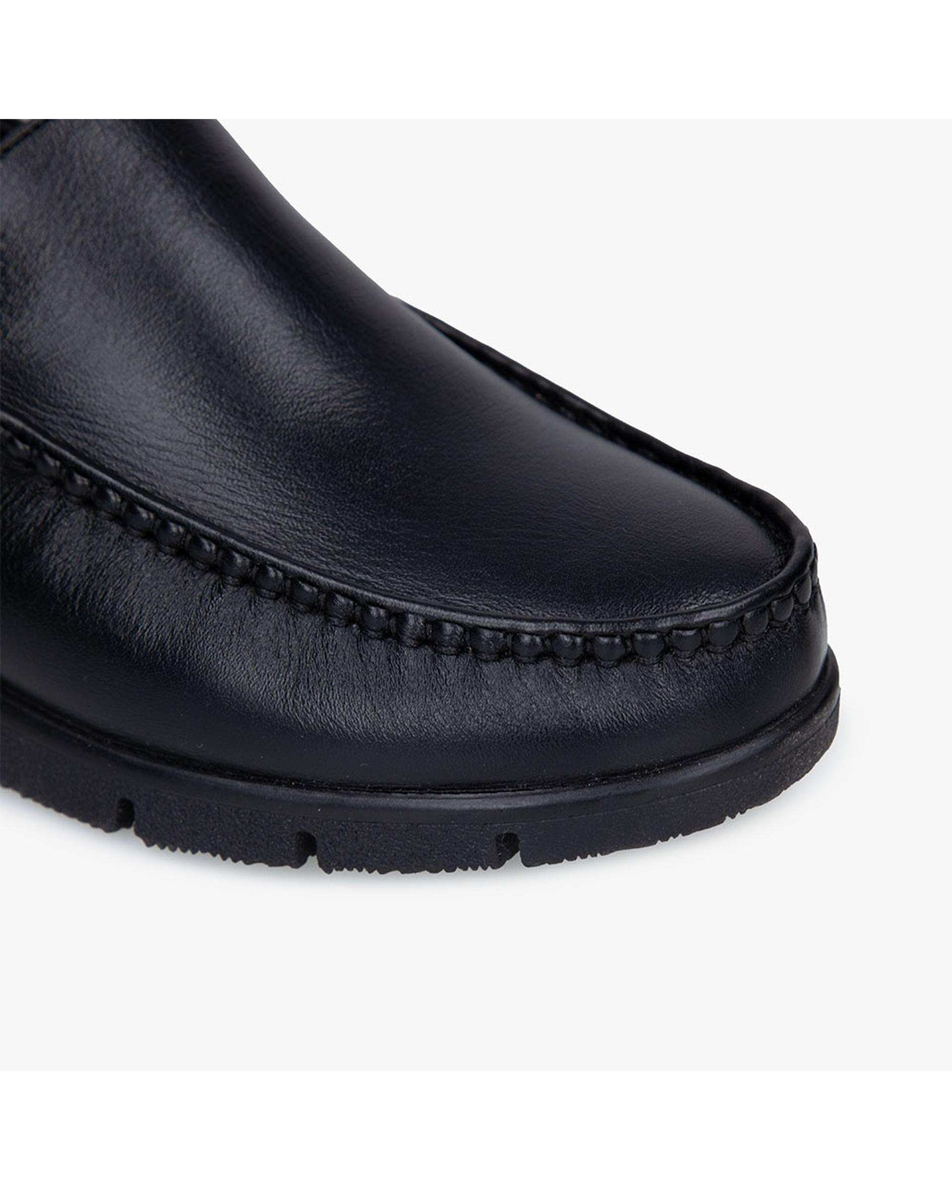 کفش چرم زنانه کژوال طبی مشکی برتونیکس Berttonix کد B 380