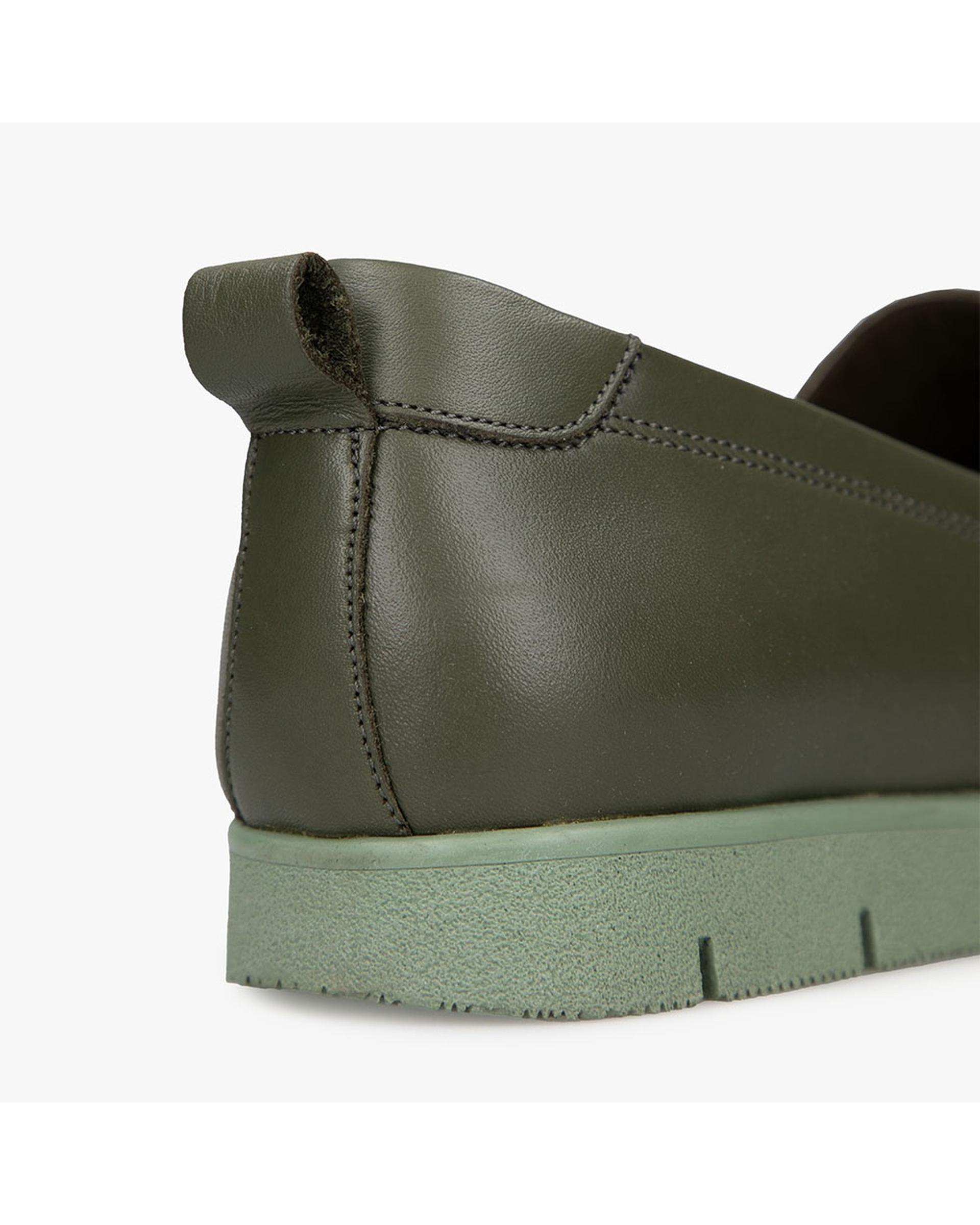 کفش چرم زنانه کژوال طبی سبز برتونیکس Berttonix کد B 380