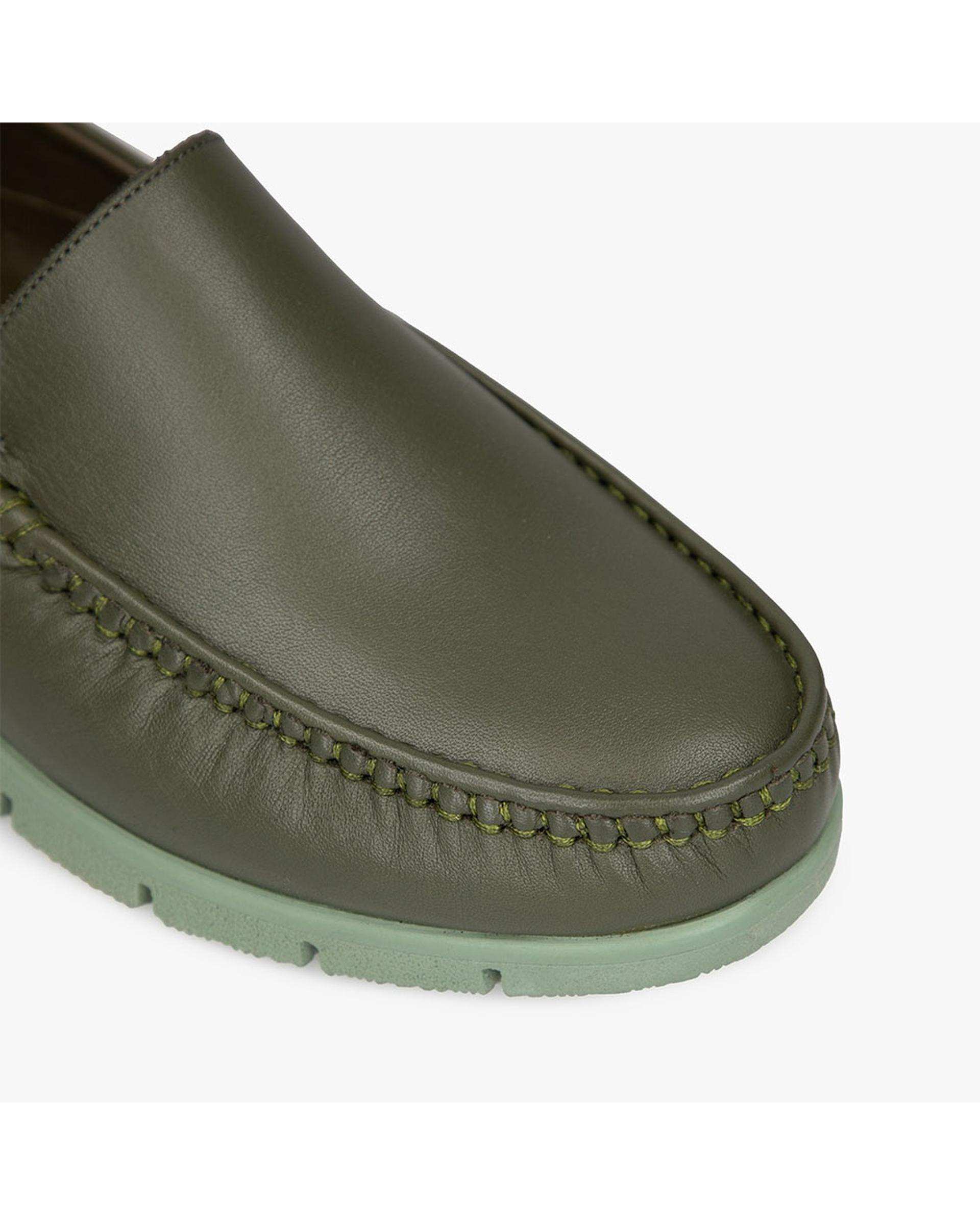 کفش چرم زنانه کژوال طبی سبز برتونیکس Berttonix کد B 380