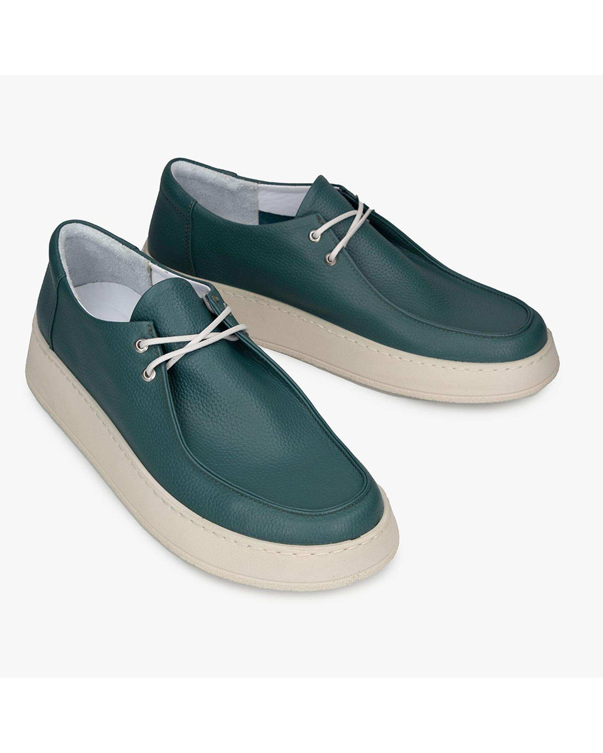 کفش چرم زنانه کژوال طبی سبز برتونیکس Berttonix کد A-4025